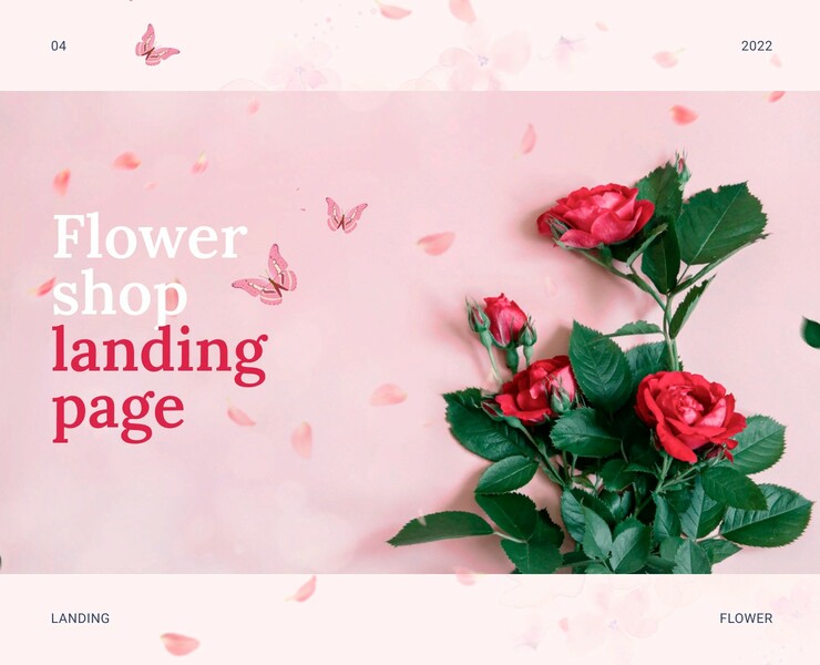 Flower shop landing page на Dprofile