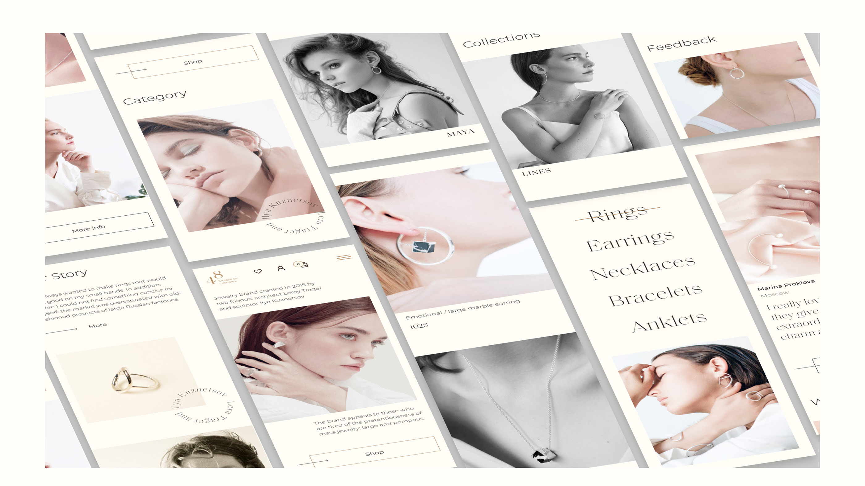 ONLINE STORE OF JEWERLY_Redesign — Изображение №17 — Интерфейсы на Dprofile