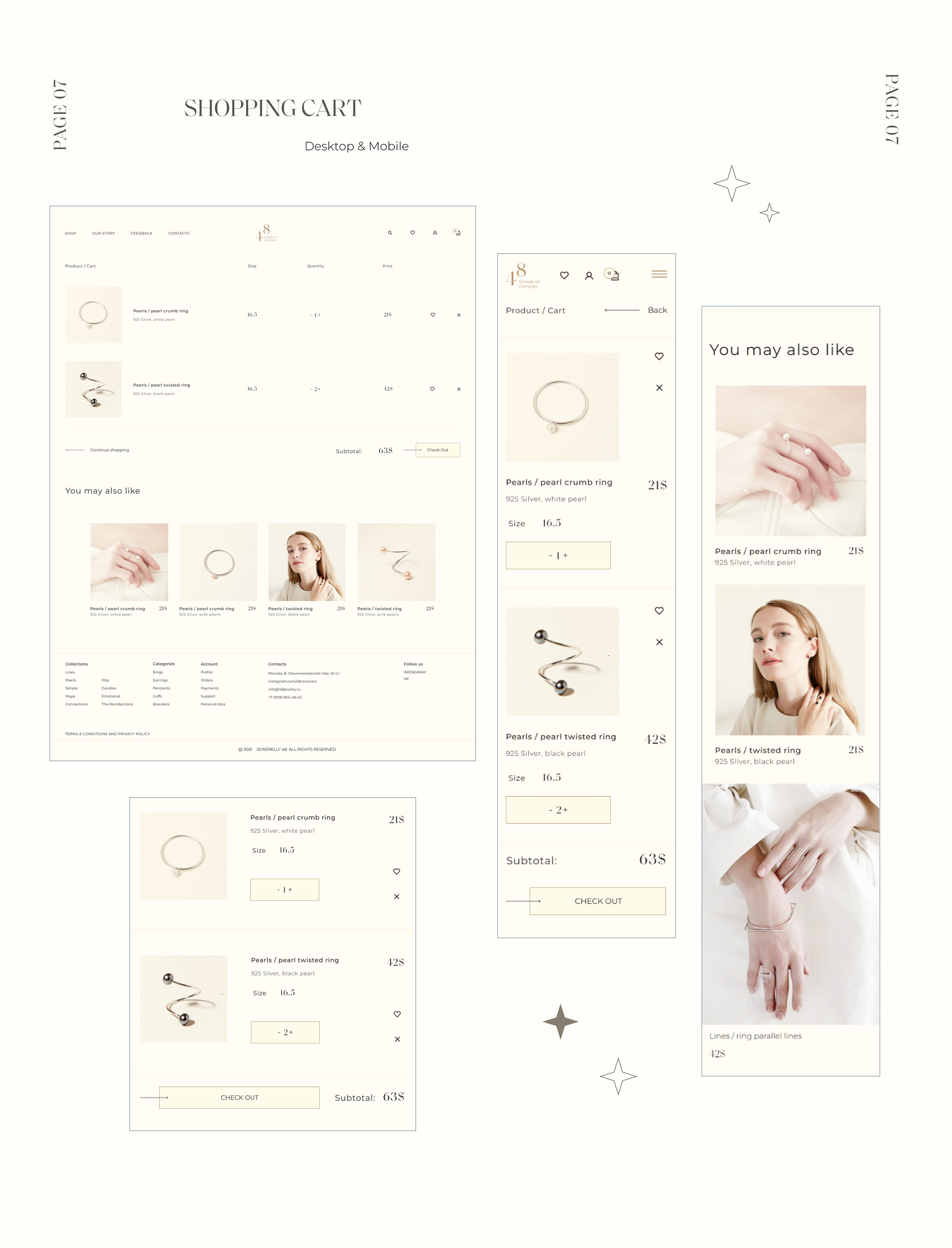 ONLINE STORE OF JEWERLY_Redesign — Изображение №9 — Интерфейсы на Dprofile