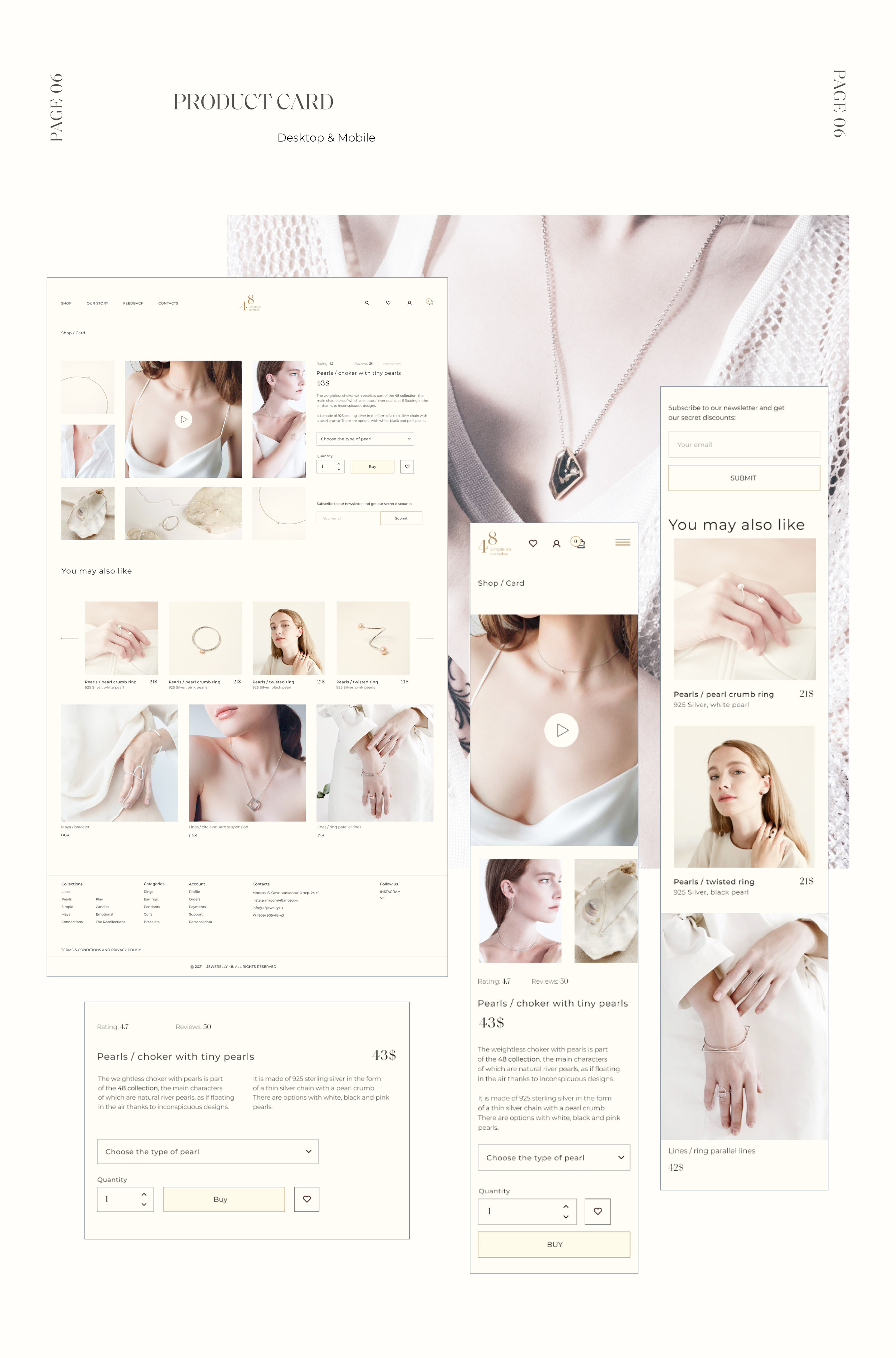 ONLINE STORE OF JEWERLY_Redesign — Изображение №8 — Интерфейсы на Dprofile