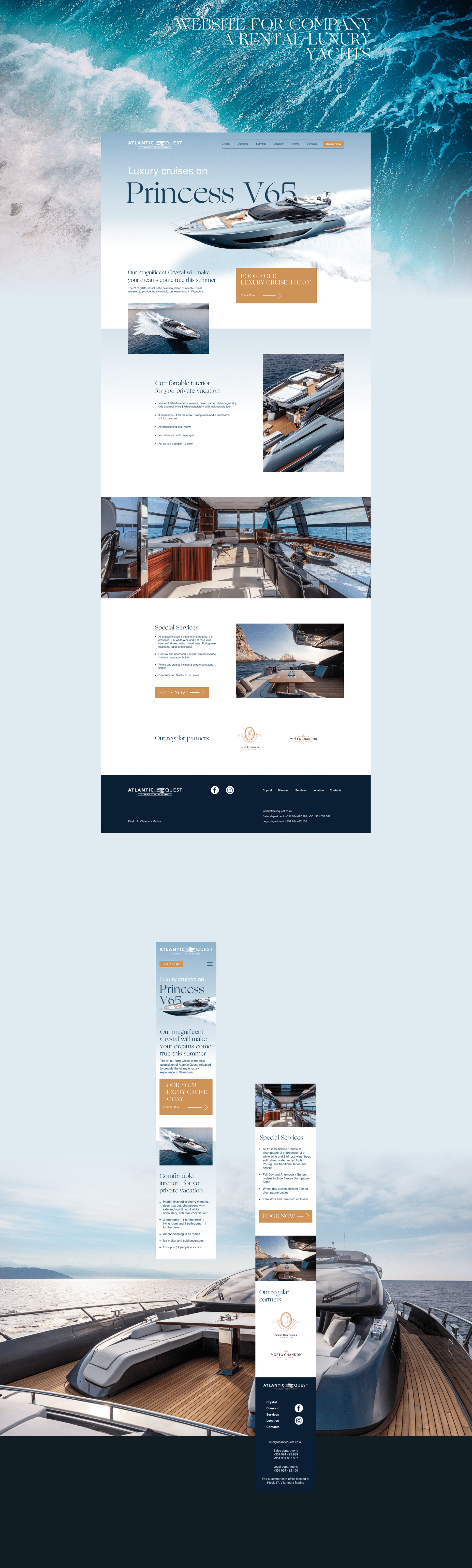Luxury Cruises Website — Изображение №1 — Интерфейсы на Dprofile