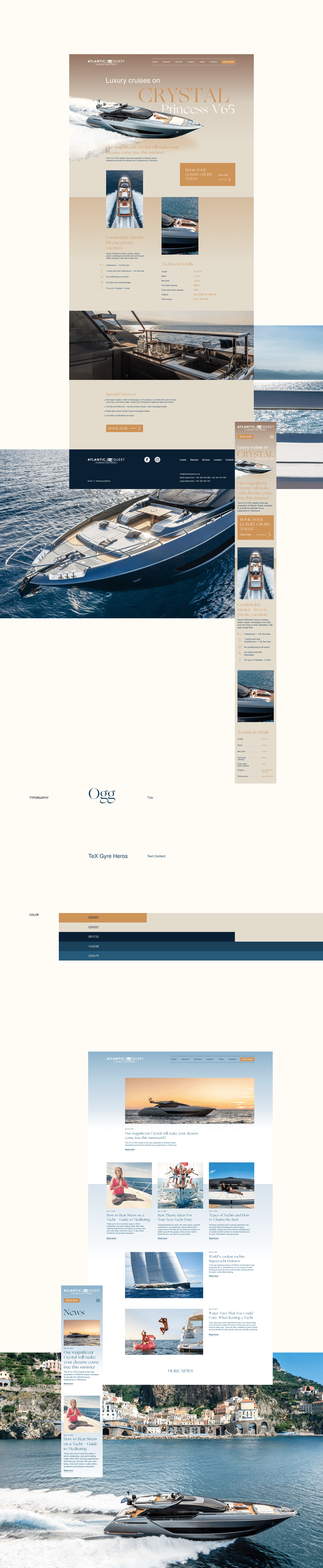 Luxury Cruises Website — Изображение №3 — Интерфейсы на Dprofile