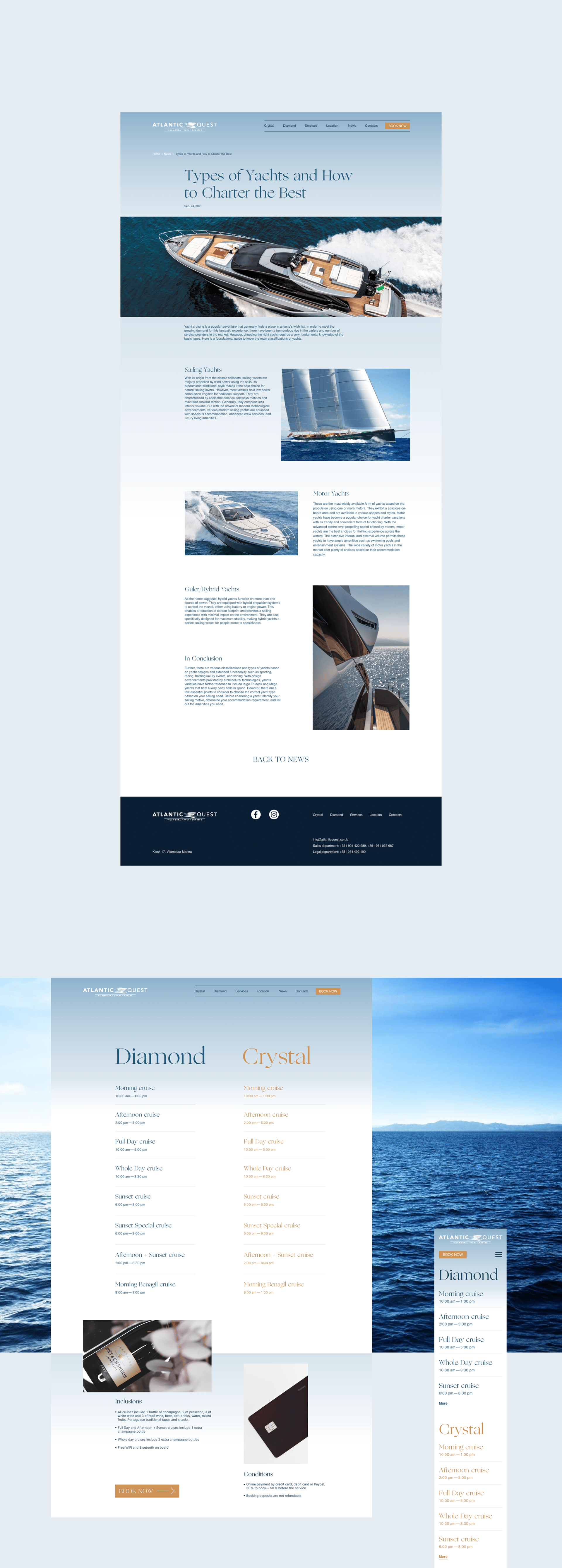 Luxury Cruises Website — Изображение №4 — Интерфейсы на Dprofile