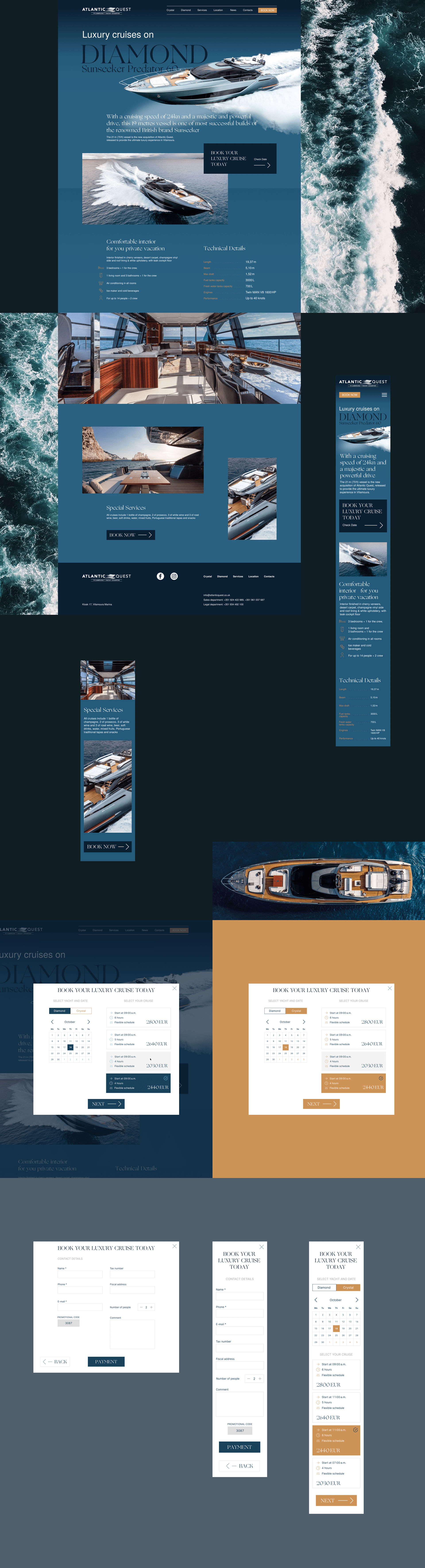 Luxury Cruises Website — Изображение №2 — Интерфейсы на Dprofile