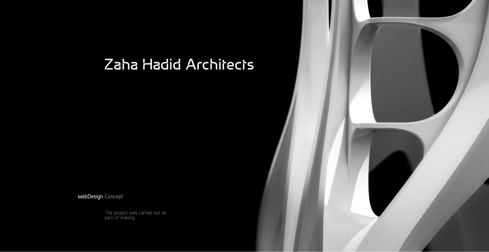 Zaha Hadid Architects Website — Изображение №1 — Интерфейсы на Dprofile
