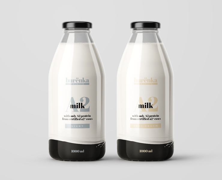 Burёnka Premium Milk | Logo & Packaging Design — Брендинг на Dprofile