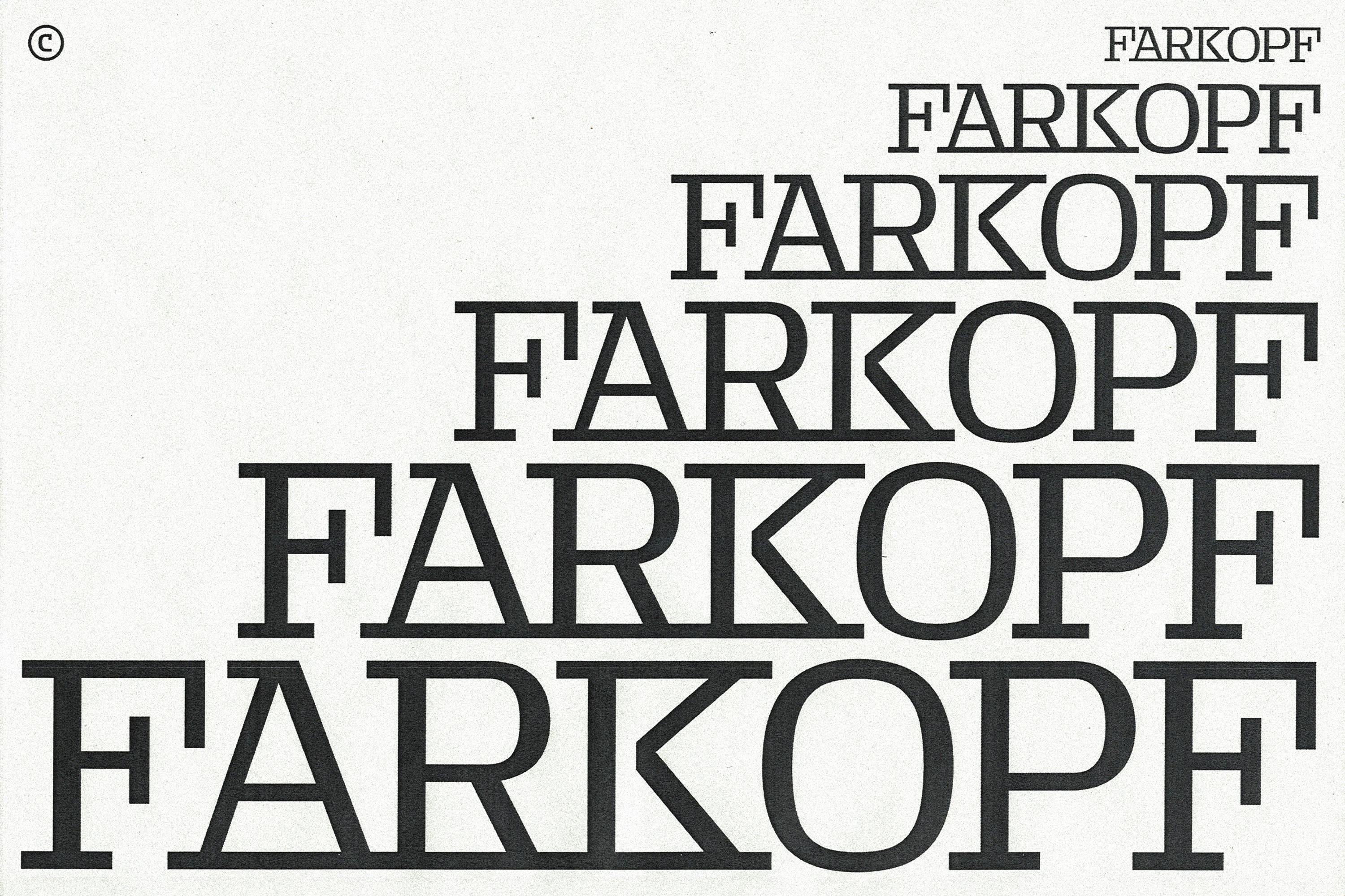 Farkopf, шрифт — Изображение №1 — Графика на Dprofile