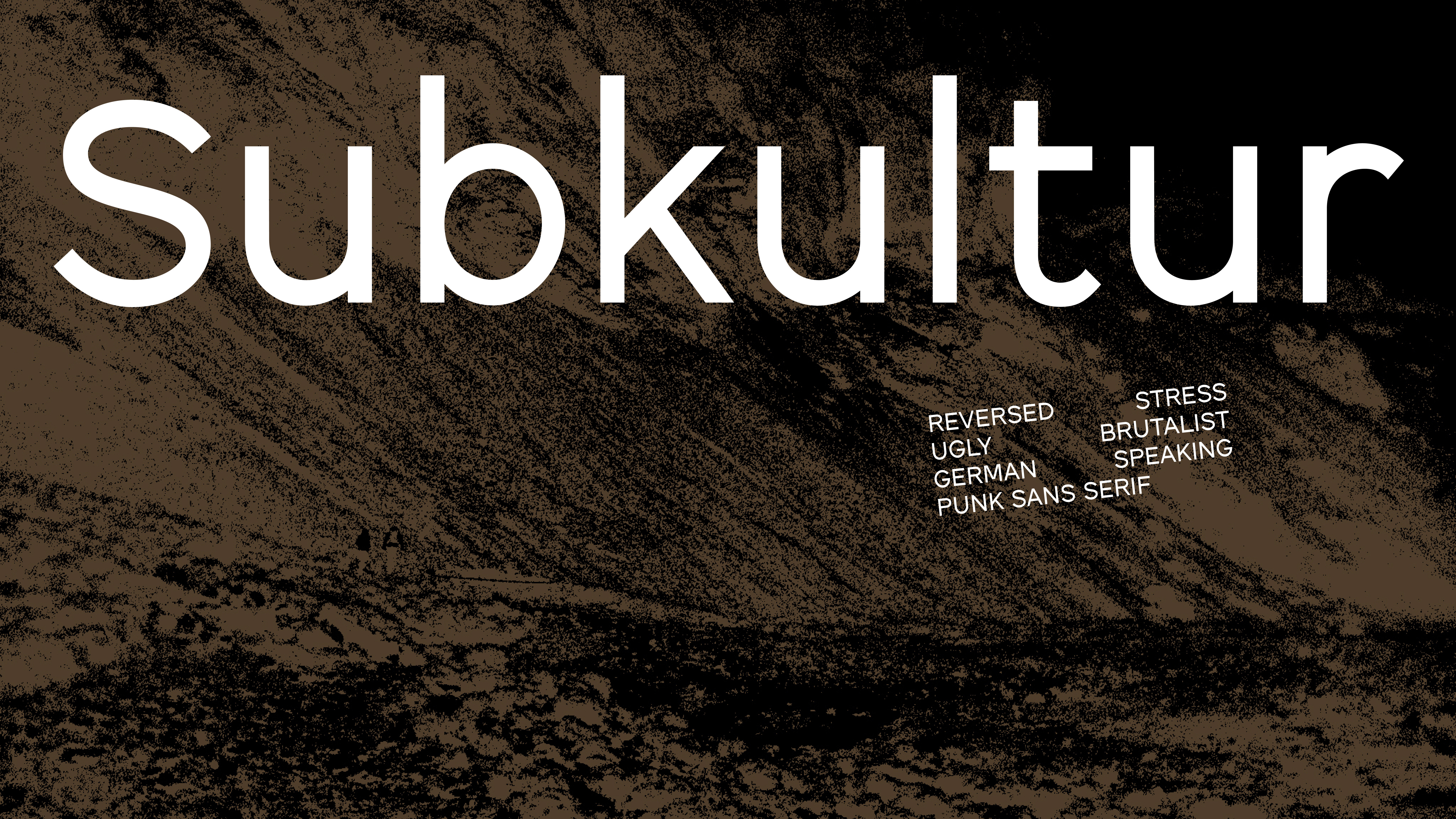 Subkultur, шрифт — Изображение №1 — Графика на Dprofile