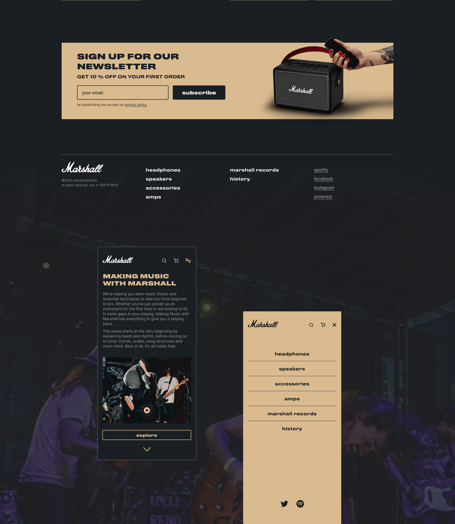 Marshall Amplification — Изображение №3 — Интерфейсы на Dprofile