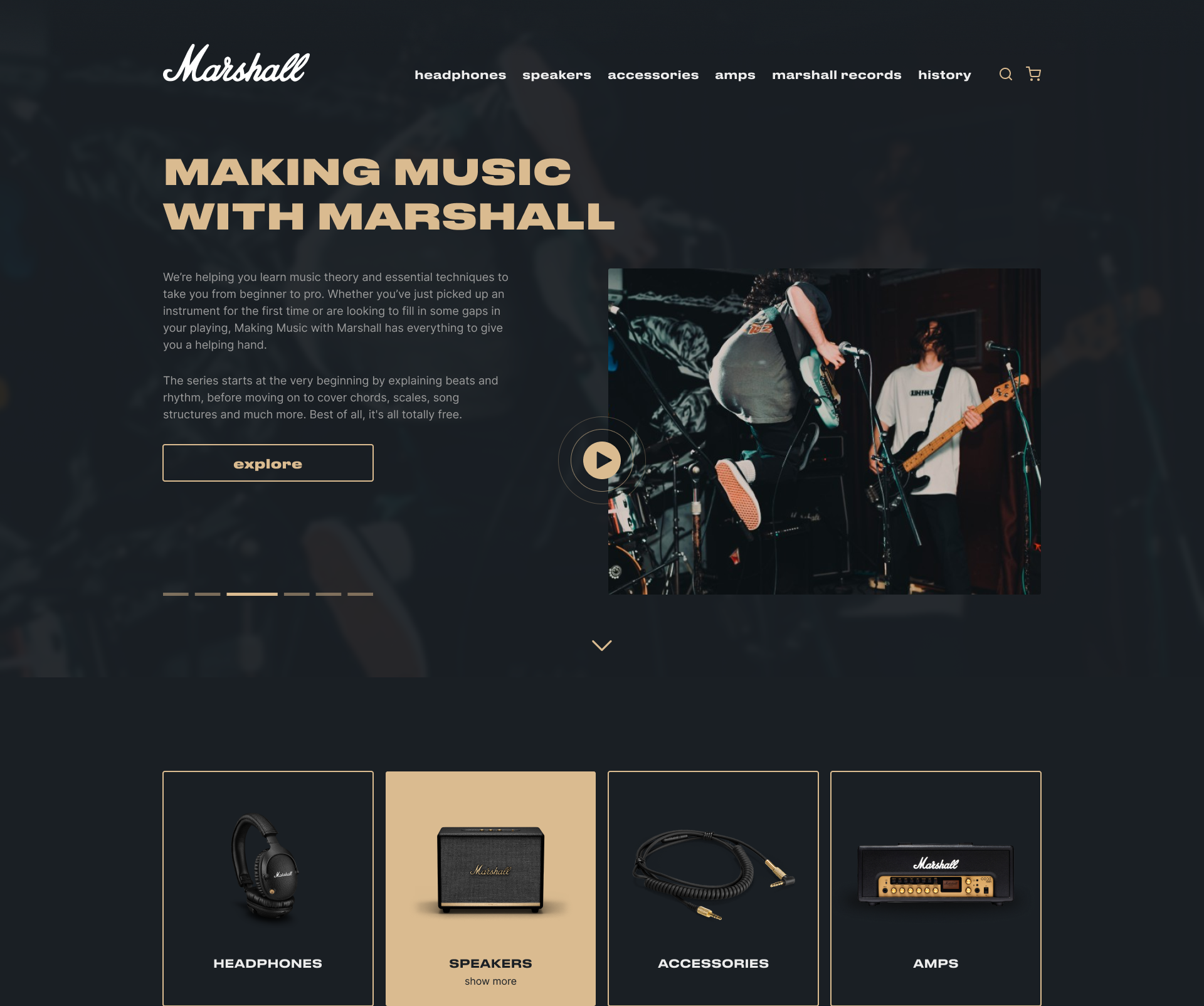 Marshall Amplification — Изображение №2 — Интерфейсы на Dprofile