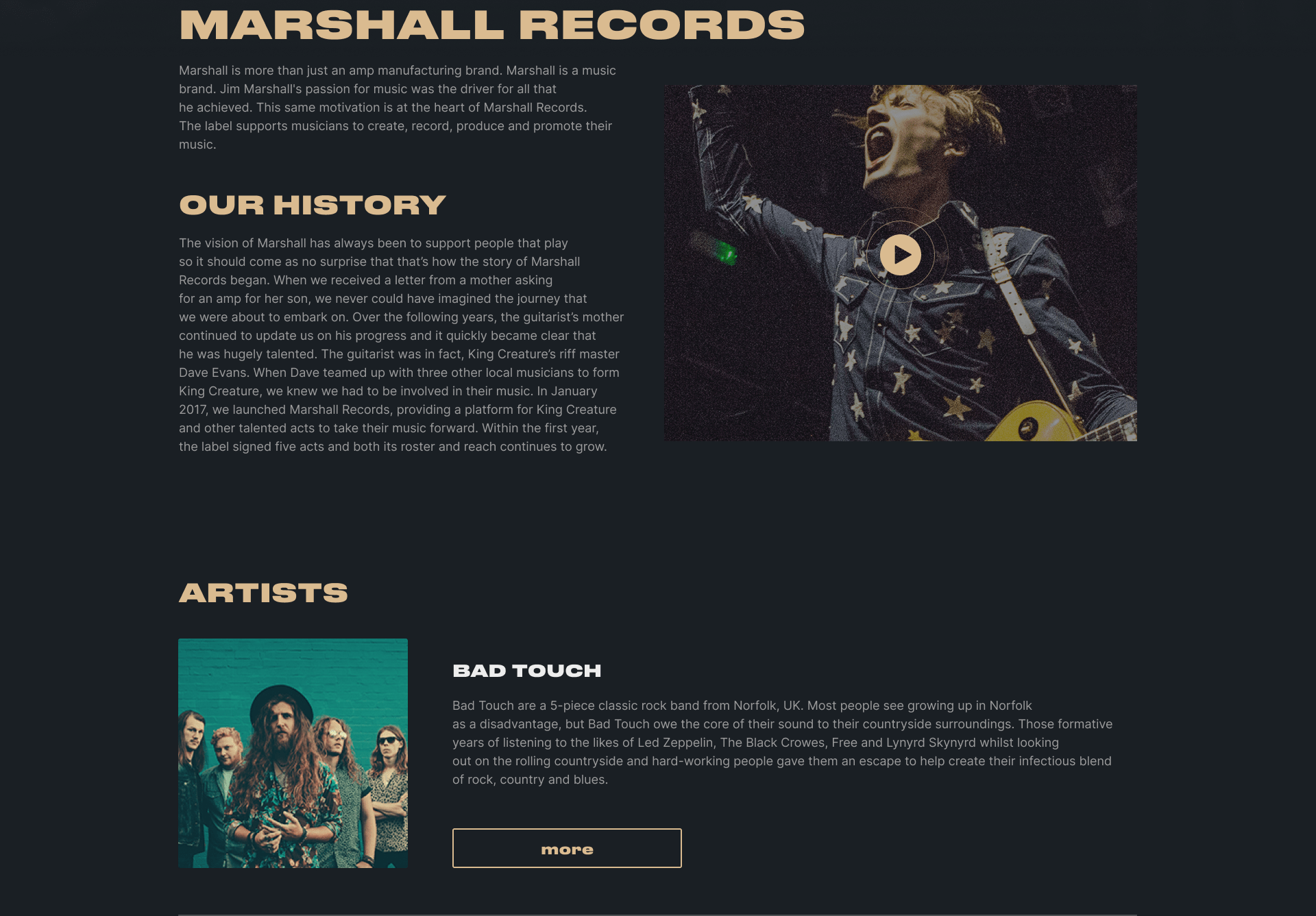 Marshall Amplification — Изображение №11 — Интерфейсы на Dprofile