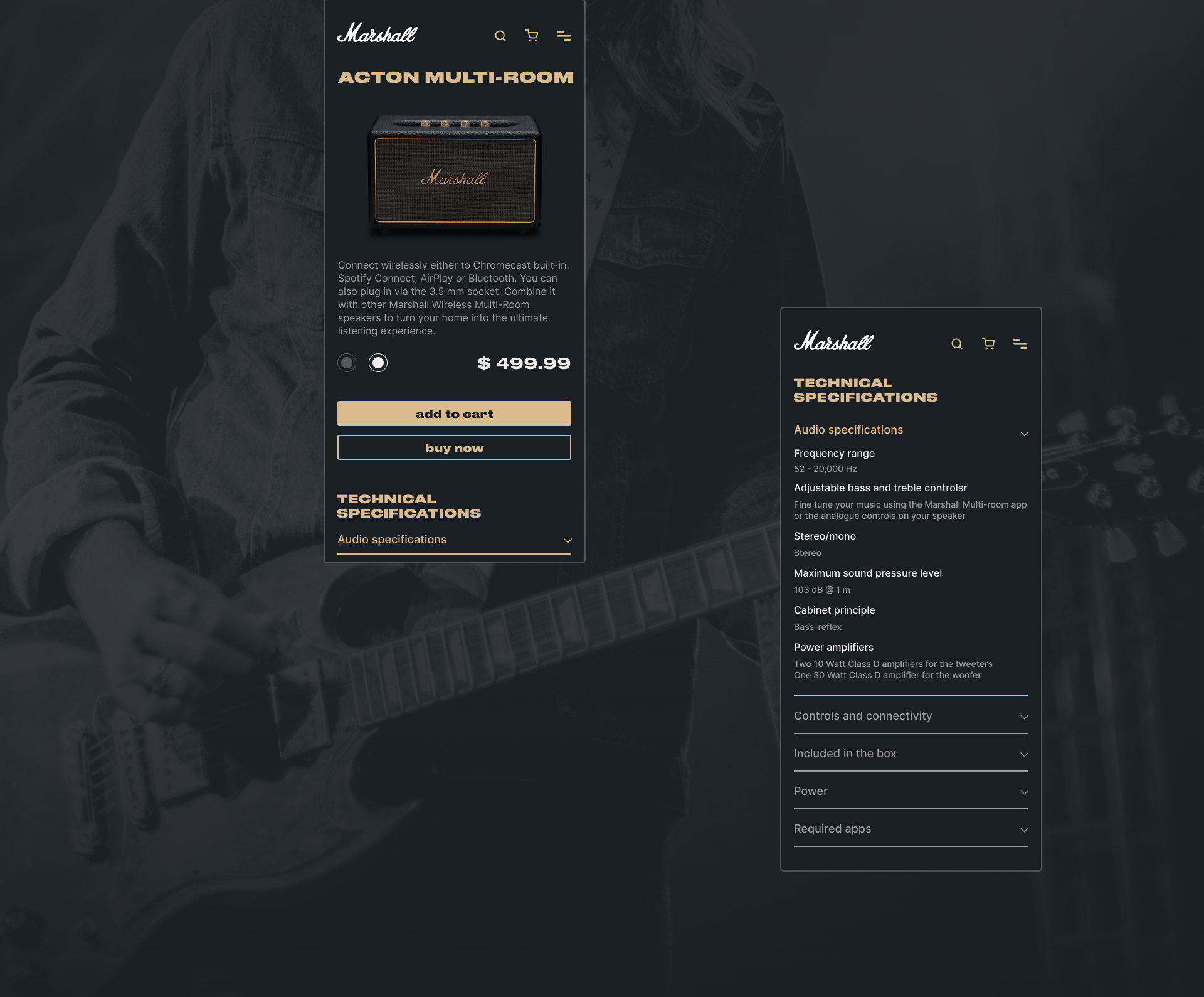 Marshall Amplification — Изображение №10 — Интерфейсы на Dprofile