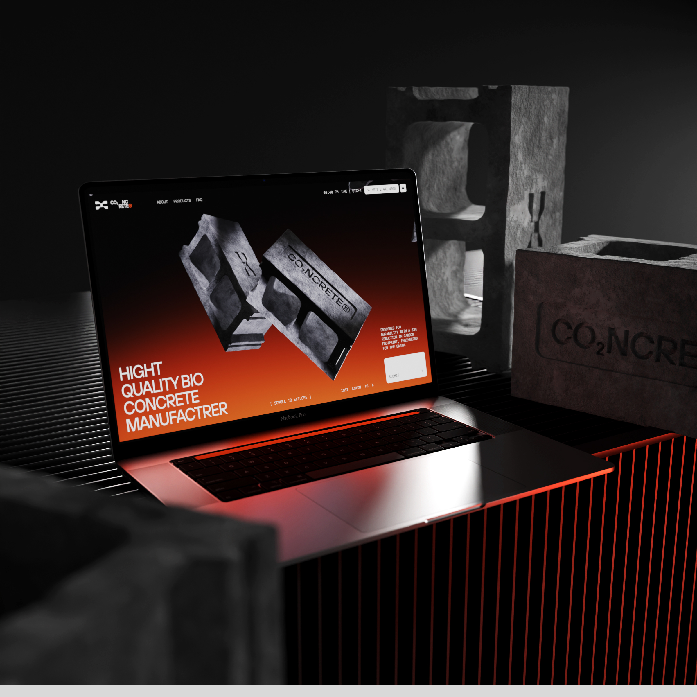 CO₂NCRETE® MANUFACTURER — Изображение №11 — Интерфейсы, Брендинг на Dprofile