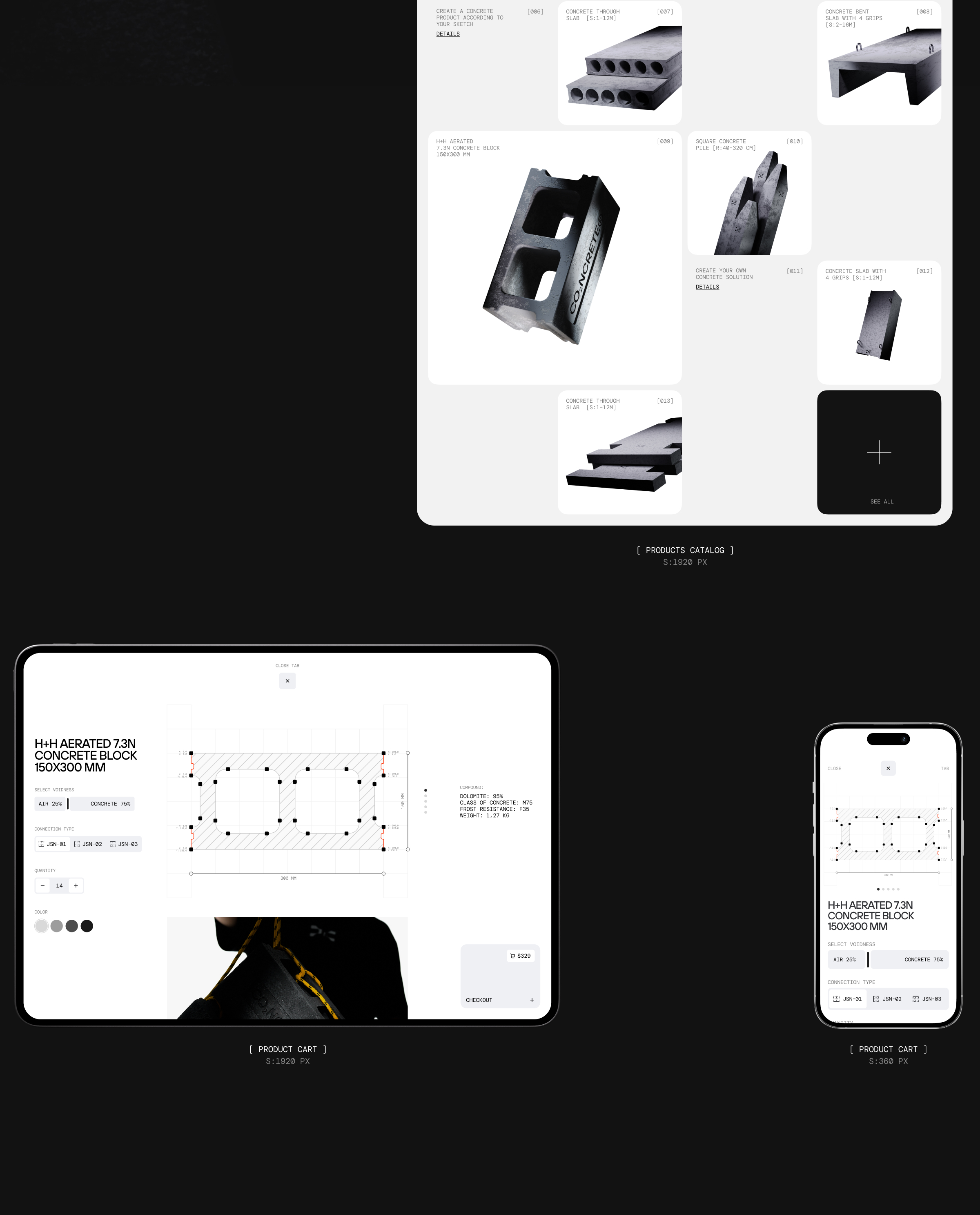 CO₂NCRETE® MANUFACTURER — Изображение №20 — Интерфейсы, Брендинг на Dprofile