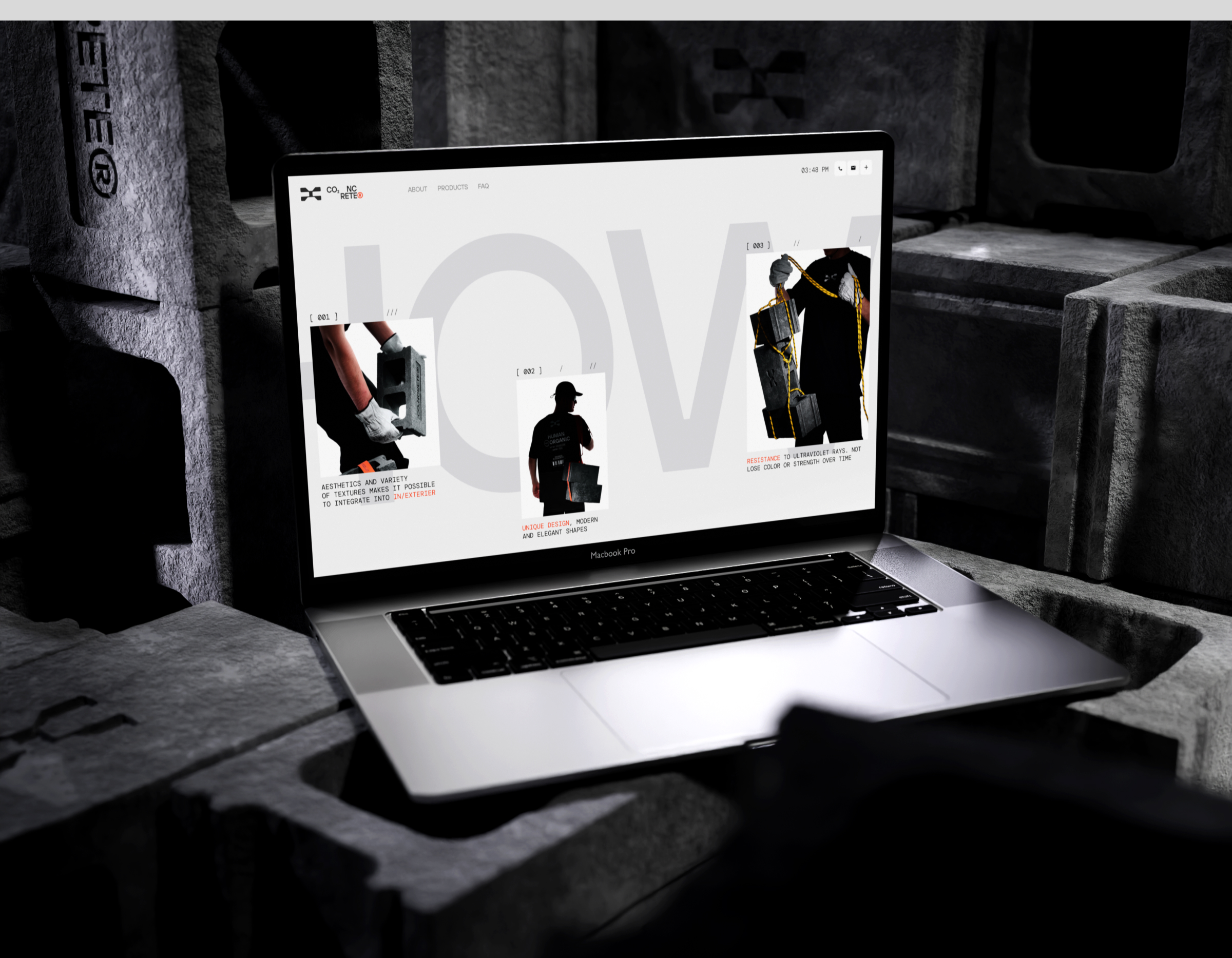 CO₂NCRETE® MANUFACTURER — Изображение №18 — Интерфейсы, Брендинг на Dprofile