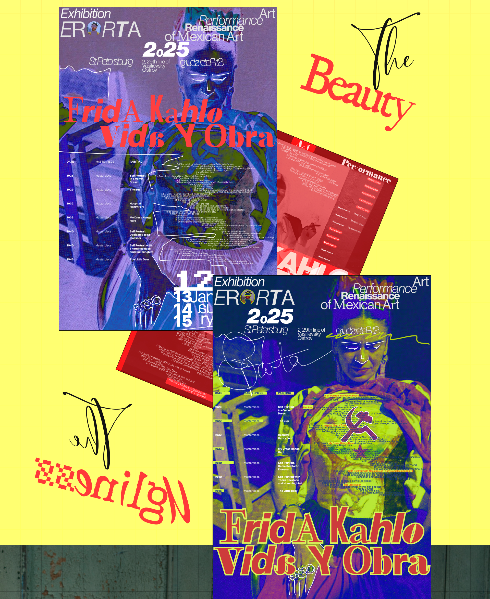 [FRIDA KAHLO] Poster Collection — Изображение №6 — Иллюстрация, Графика на Dprofile