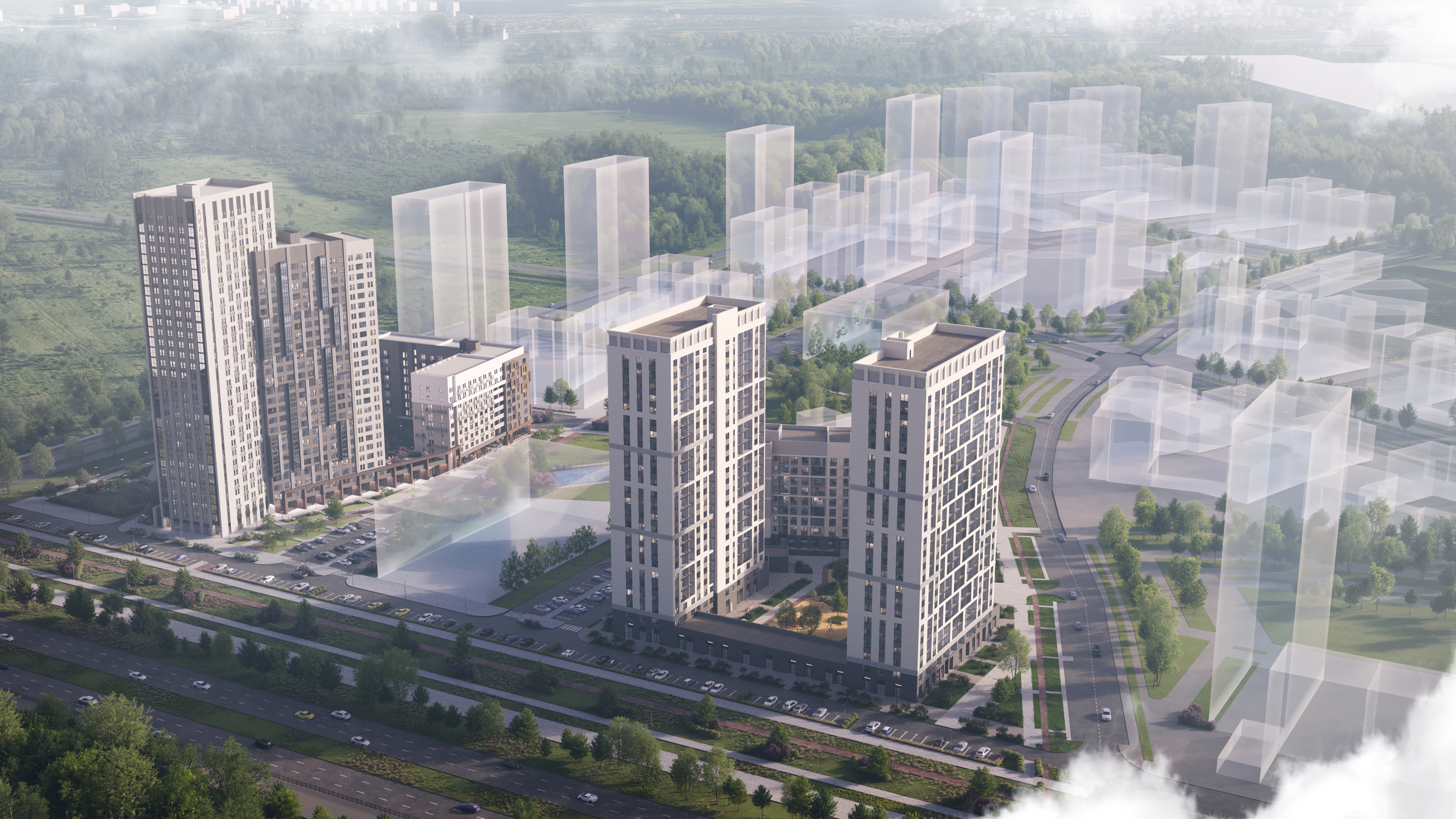 Визуализация ЖК в г. Екатеринбурге — Изображение №4 — Иллюстрация, 3D на Dprofile
