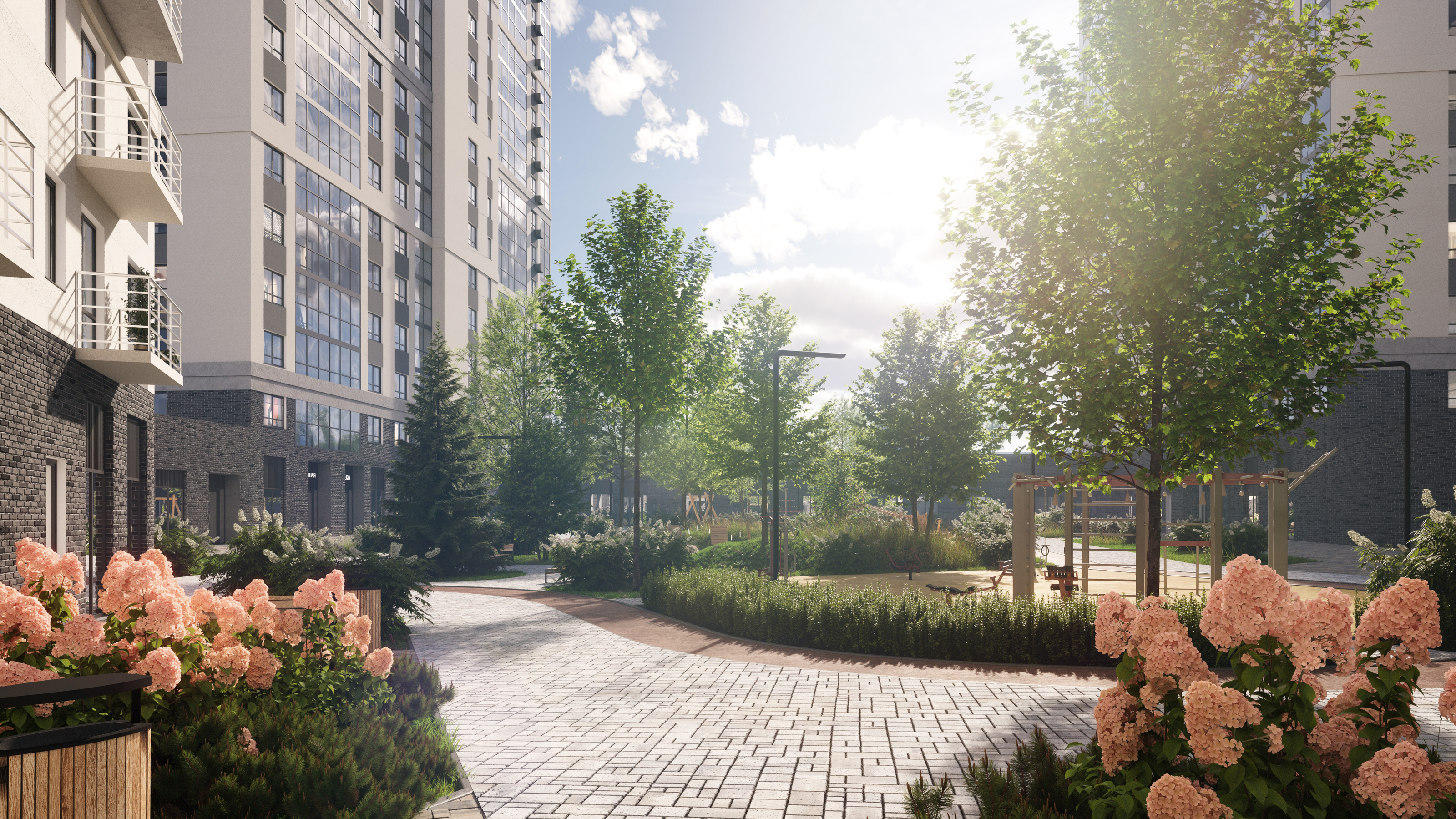 Визуализация ЖК в г. Екатеринбурге — Изображение №2 — Иллюстрация, 3D на Dprofile