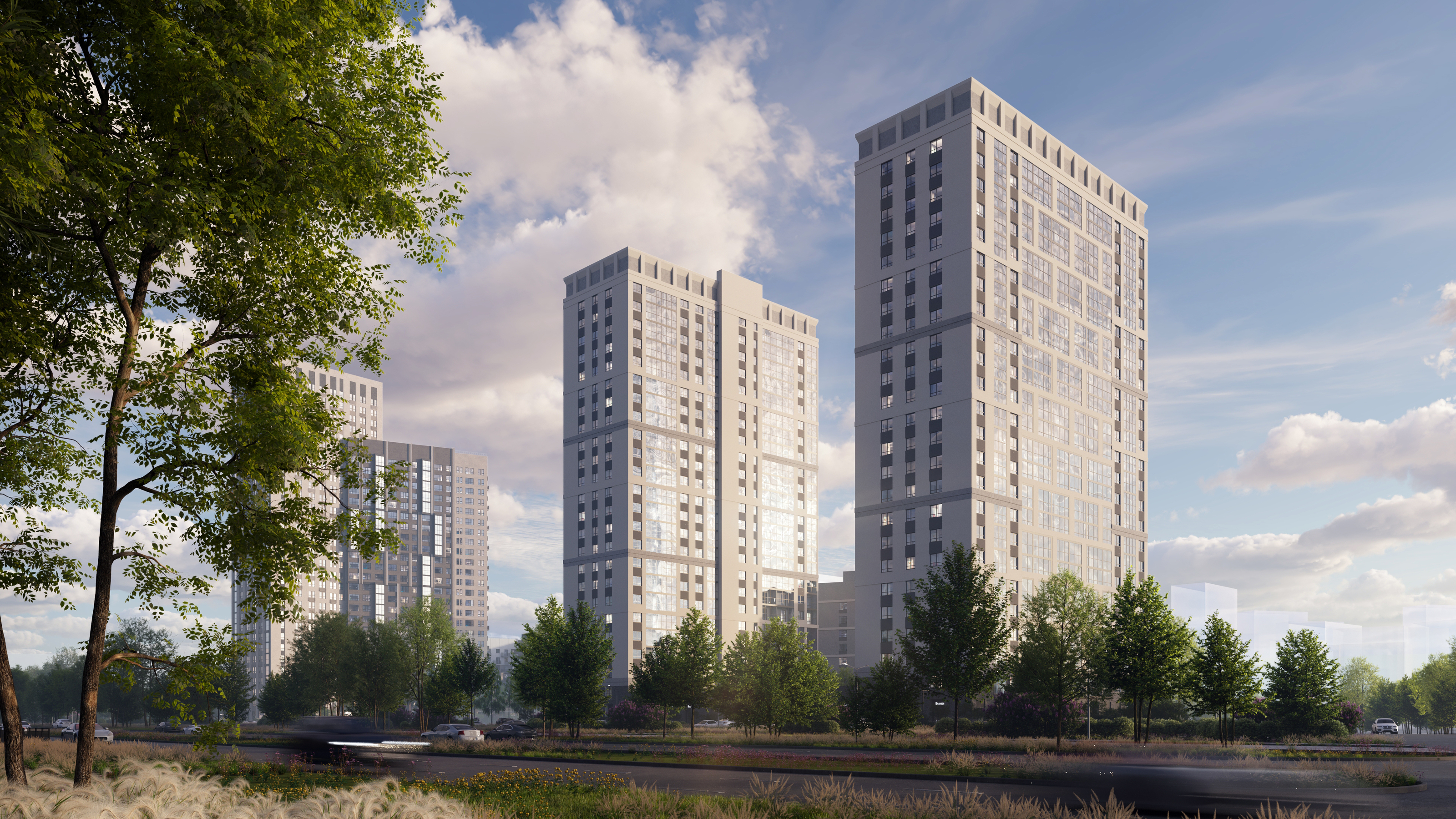 Визуализация ЖК в г. Екатеринбурге — Изображение №3 — Иллюстрация, 3D на Dprofile