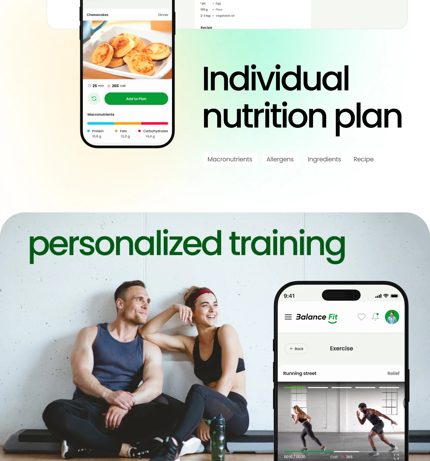BalanceFit Mbile App Design — onboarding to insights — Изображение №8 — Интерфейсы на Dprofile