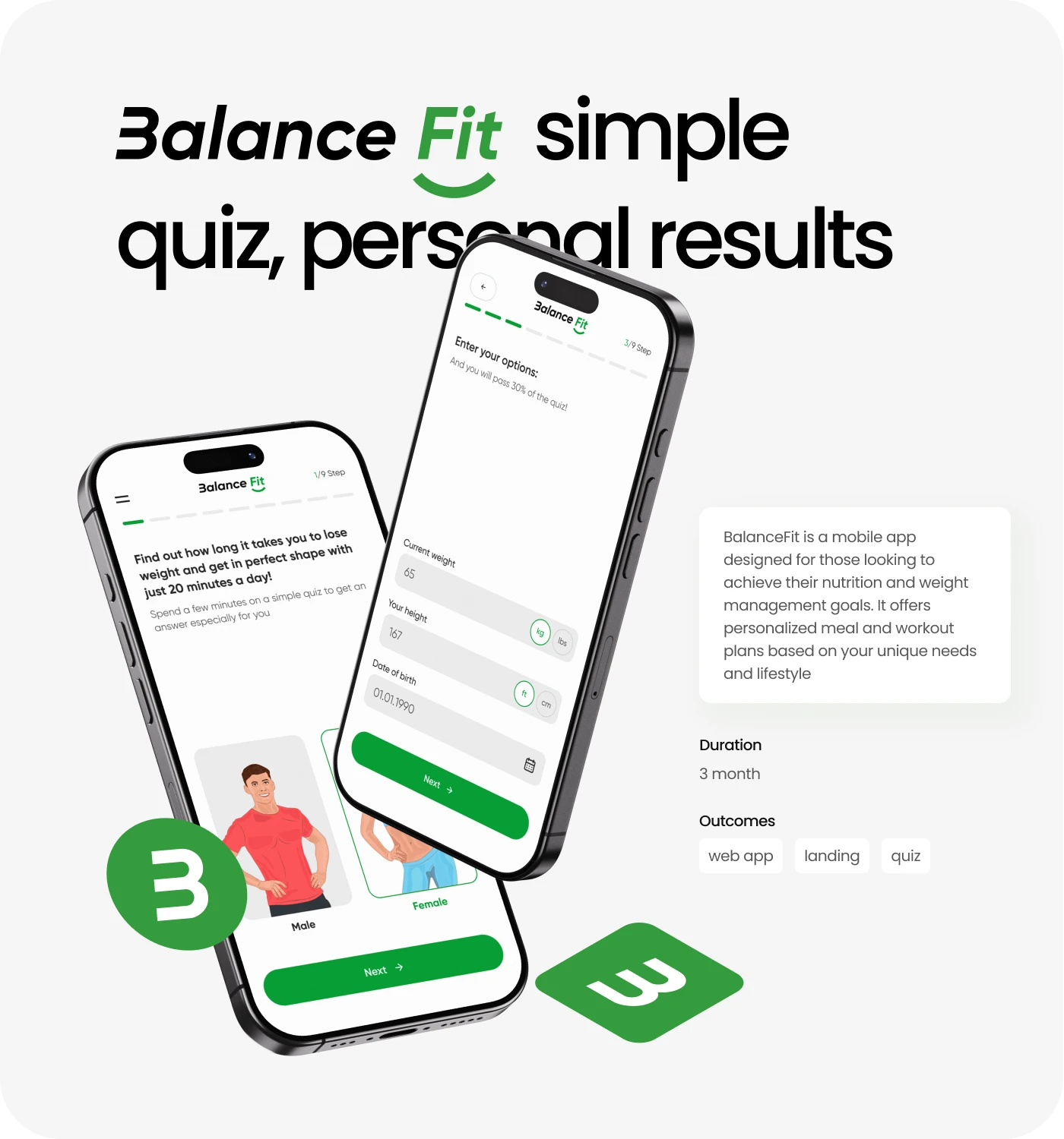 BalanceFit Mbile App Design — onboarding to insights — Изображение №2 — Интерфейсы на Dprofile