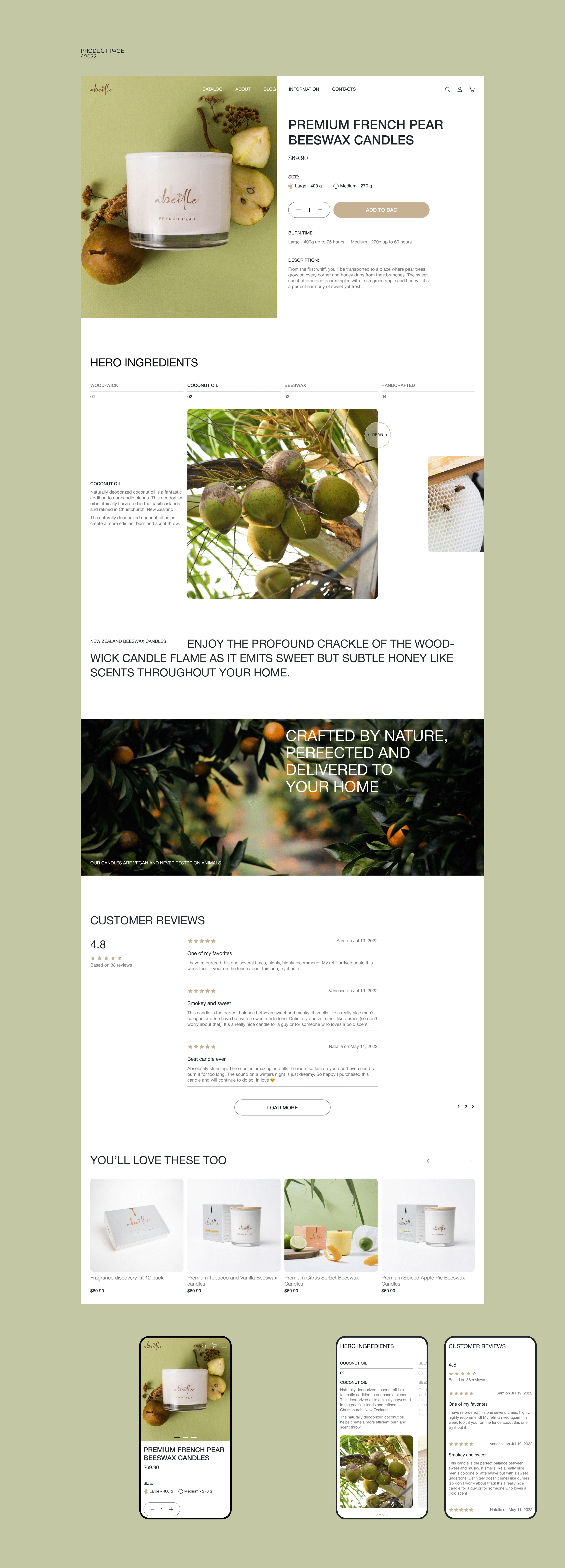 Abeille-UX/UI-Concept-Redesign — Изображение №5 — Интерфейсы на Dprofile