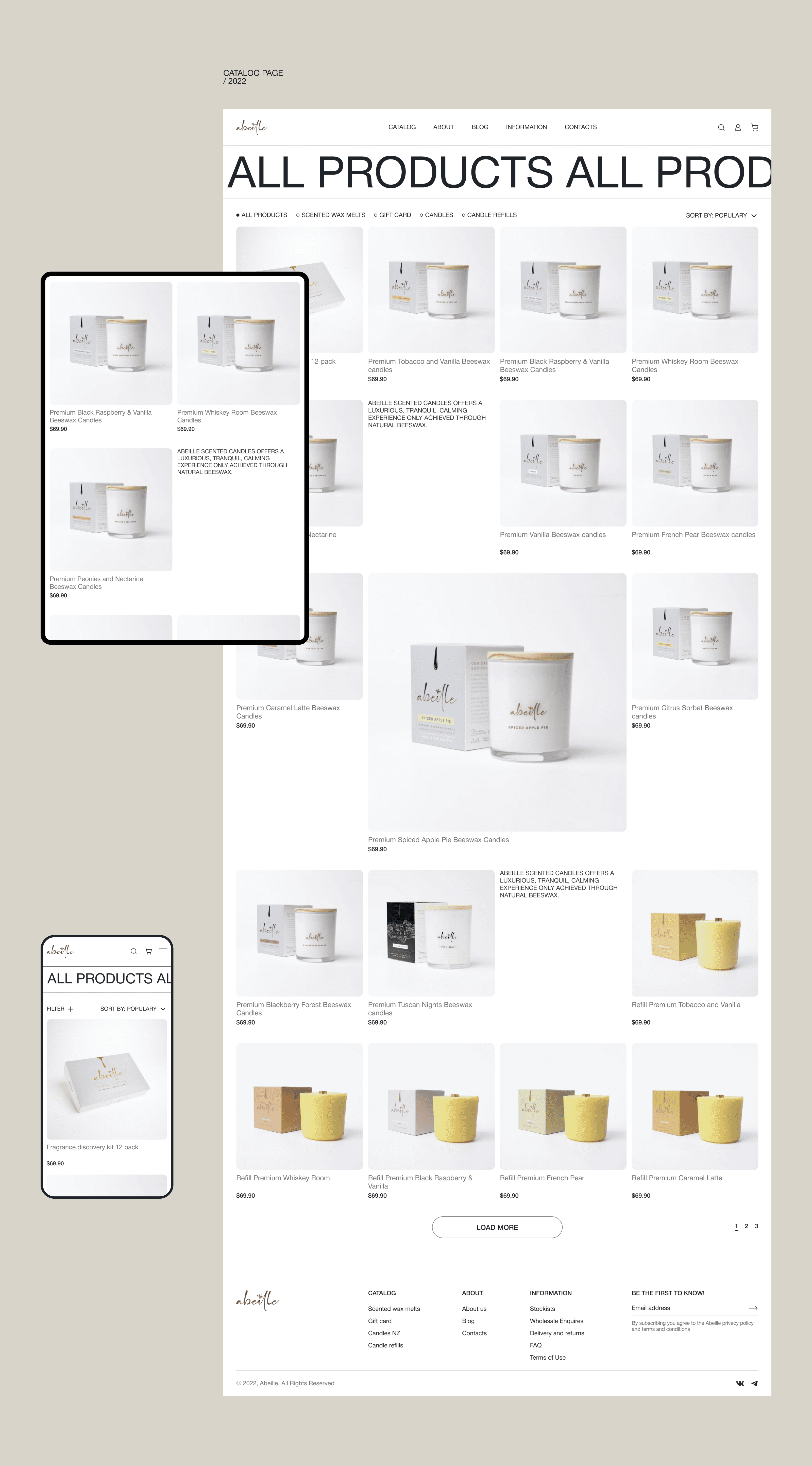 Abeille-UX/UI-Concept-Redesign — Изображение №3 — Интерфейсы на Dprofile