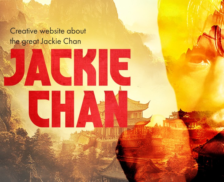 Сreative website about the great Jackie Chan — Интерфейсы на Dprofile