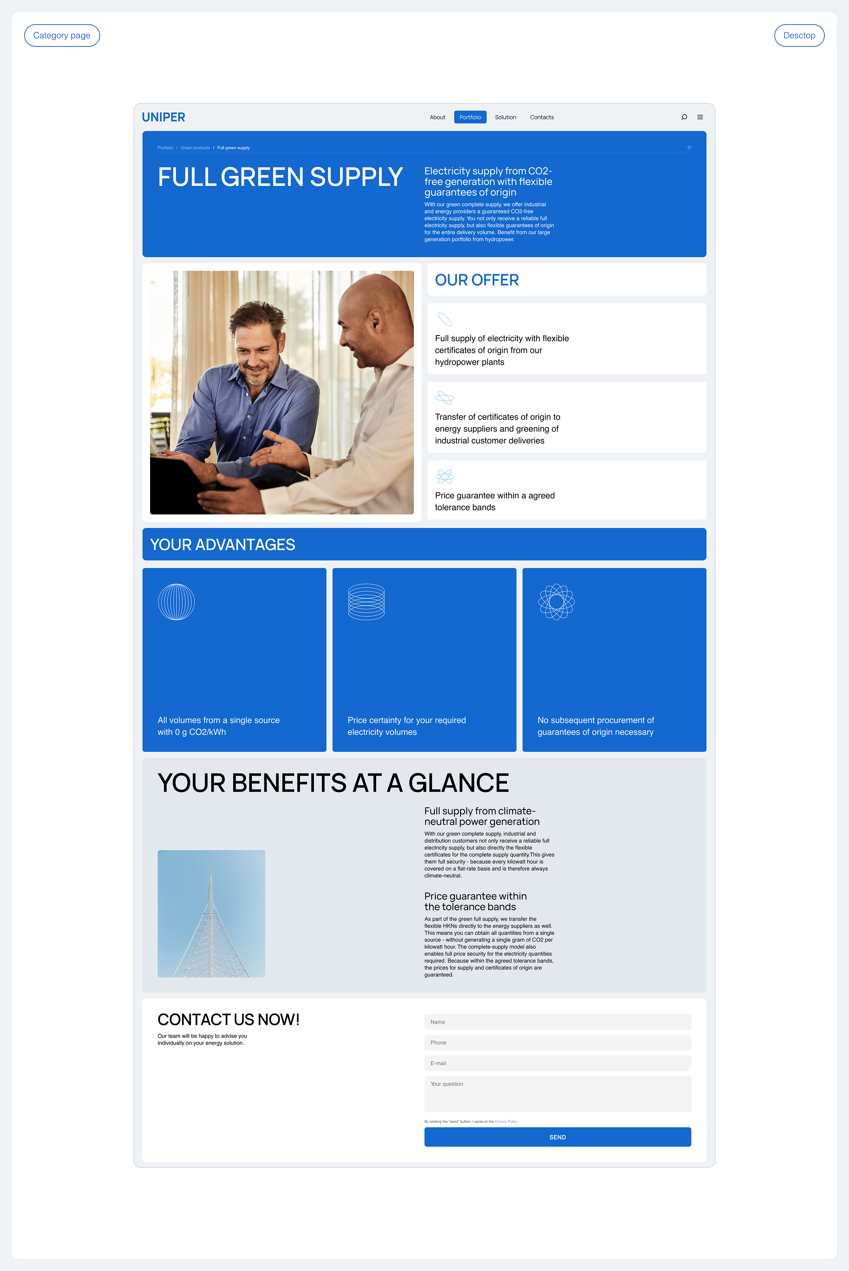 Uniper | corporate website — Изображение №10 — Интерфейсы на Dprofile