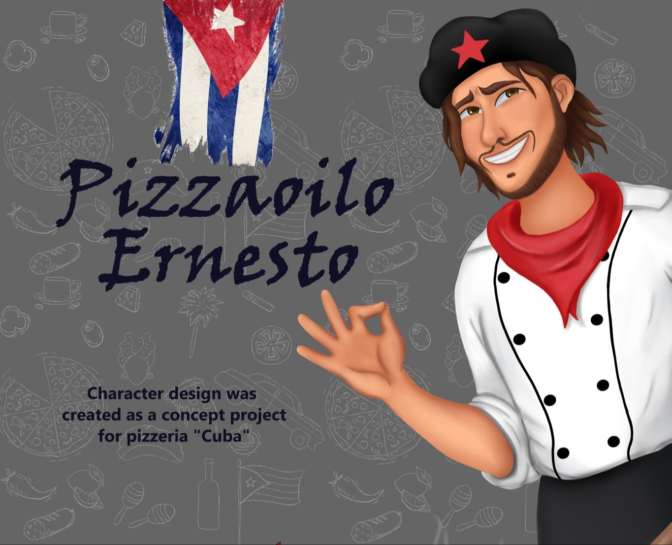 A Brand Character for a pizzeria. — Иллюстрация на Dprofile
