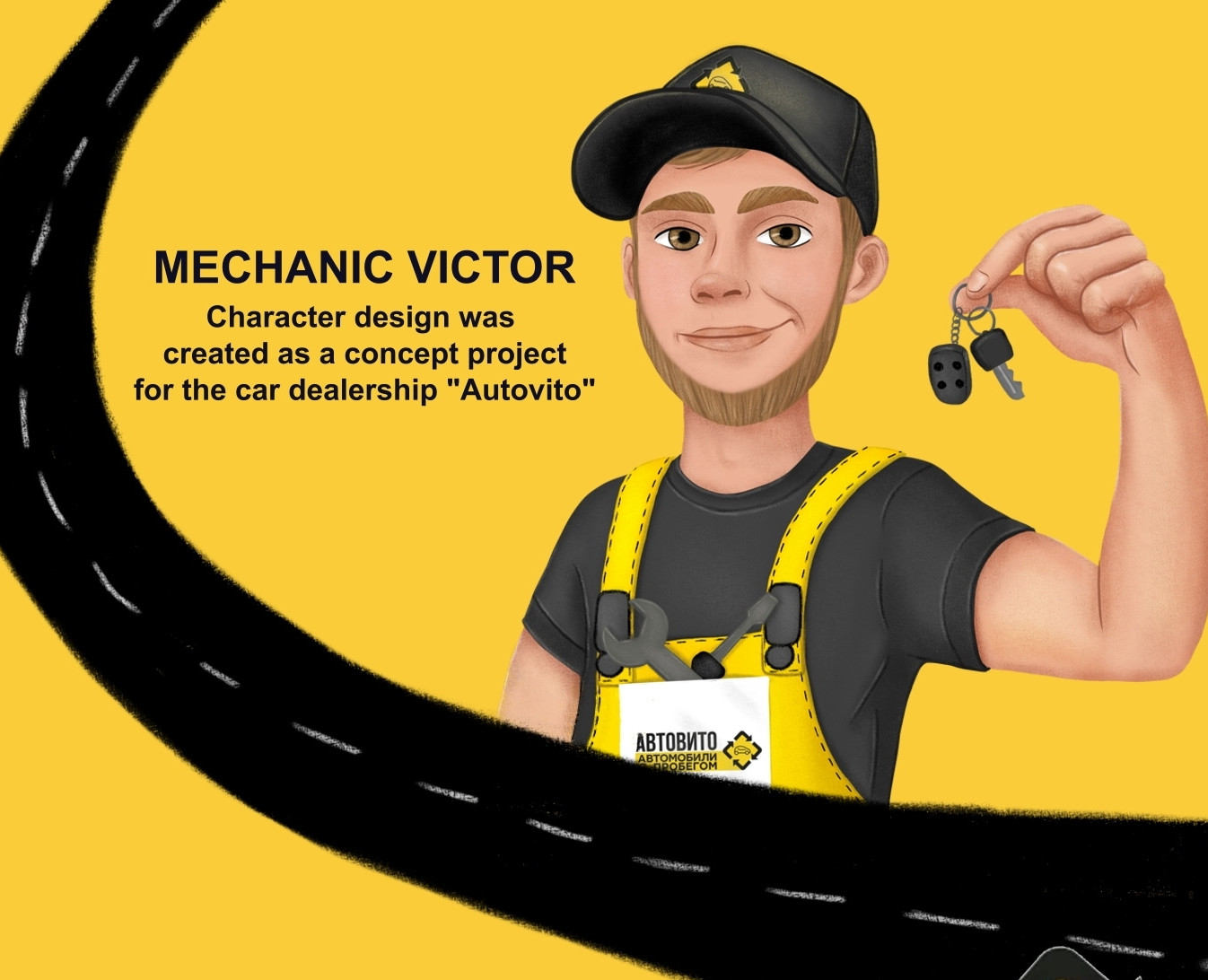 A Brand Character for the car dealership — Иллюстрация на Dprofile