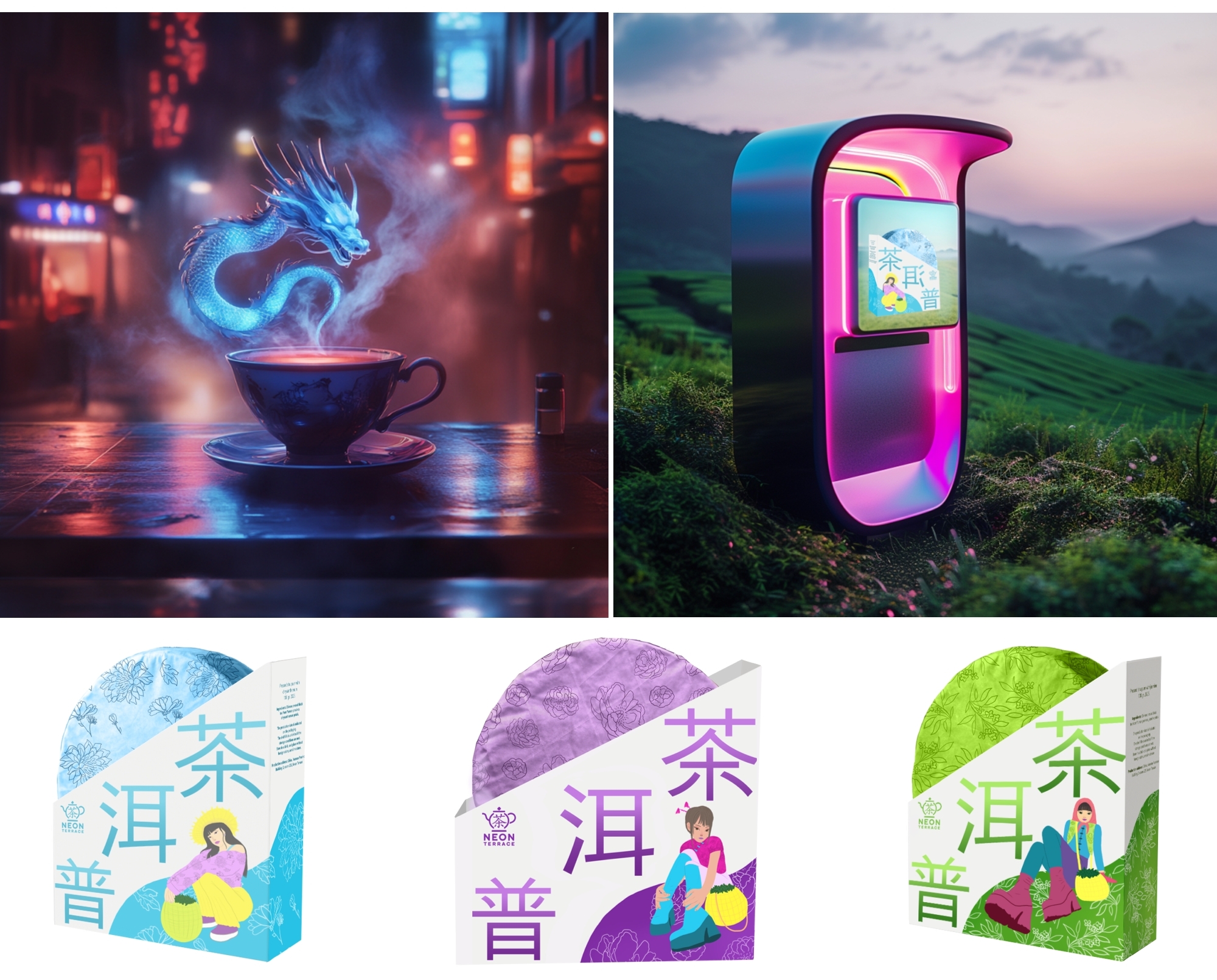 NEON TERRACE иллюстрации и дизайн упаковок — Изображение №6 — Брендинг на Dprofile