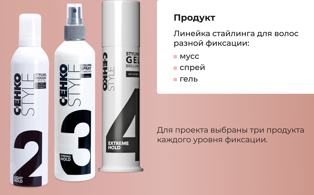 Дизайн карточки. Лак для волос. Косметика. Минимализм — Изображение №2 — Графика, Маркетинг на Dprofile