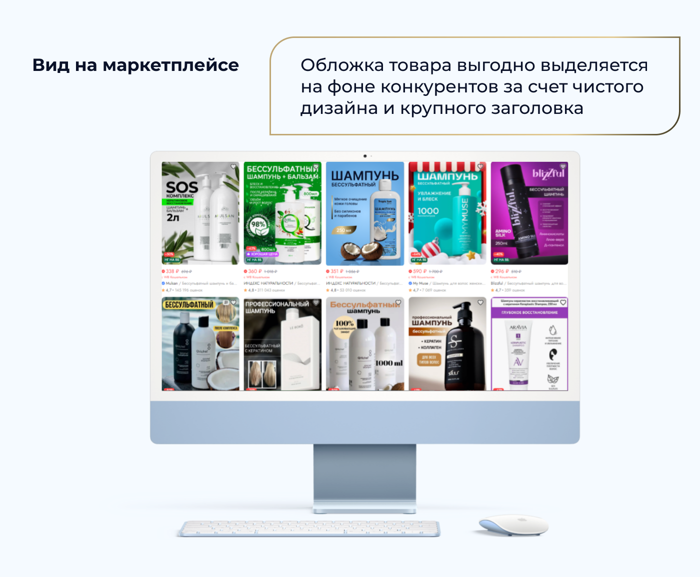 Инфографика. Шампунь. Косметика. Минимализм. Дизайн карточки — Изображение №6 — Графика, Маркетинг на Dprofile