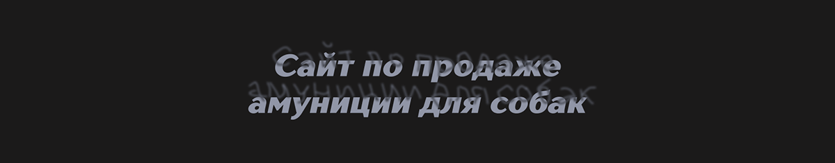 Сайт по продаже амуниции для собак — Изображение №2 — Интерфейсы на Dprofile