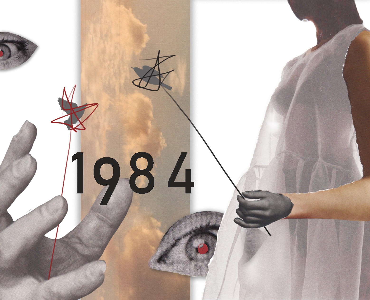 Обложка и иллюстрации к книге. Д.Оруэлл «1984» — Иллюстрация, Графика на Dprofile