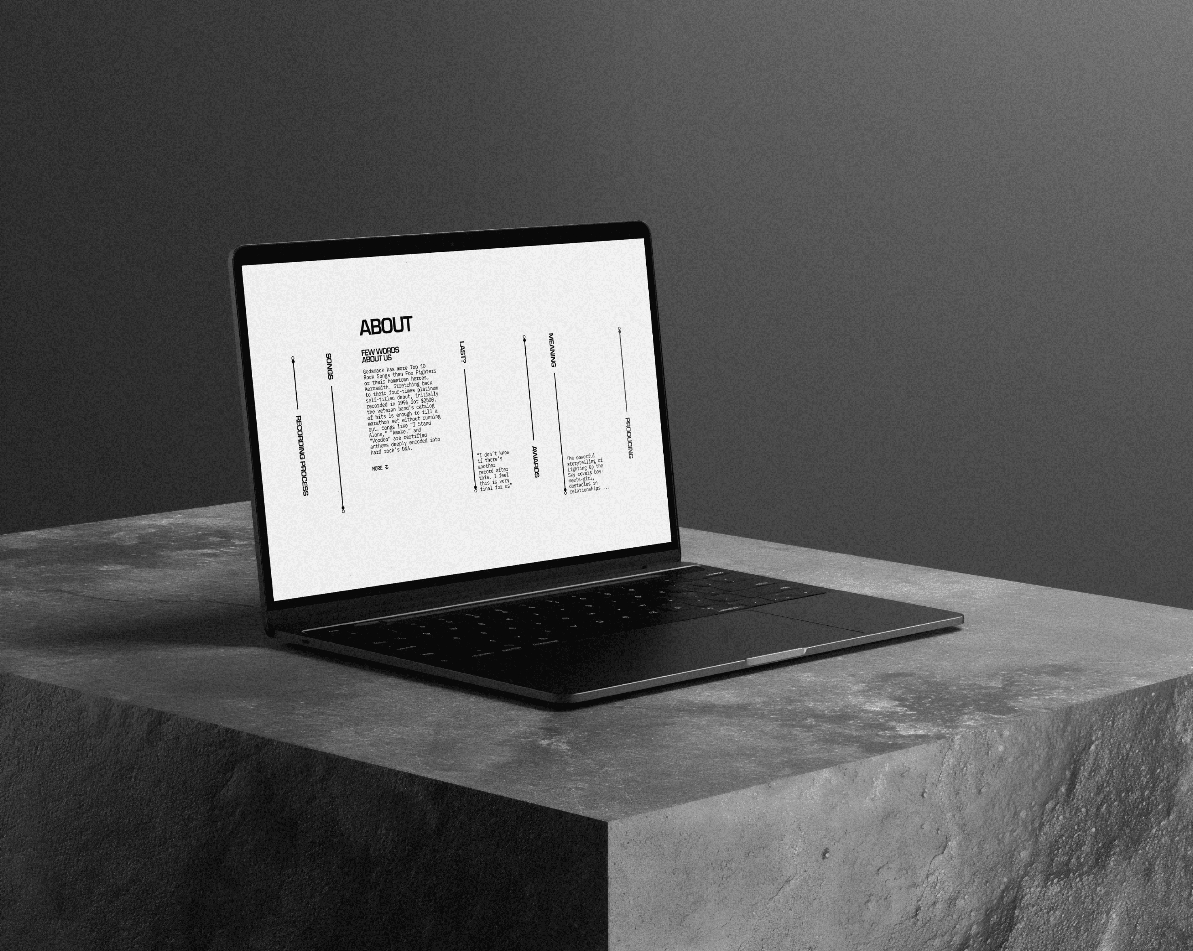 GODSMACK | redesign concept — Изображение №6 — Интерфейсы, Анимация на Dprofile