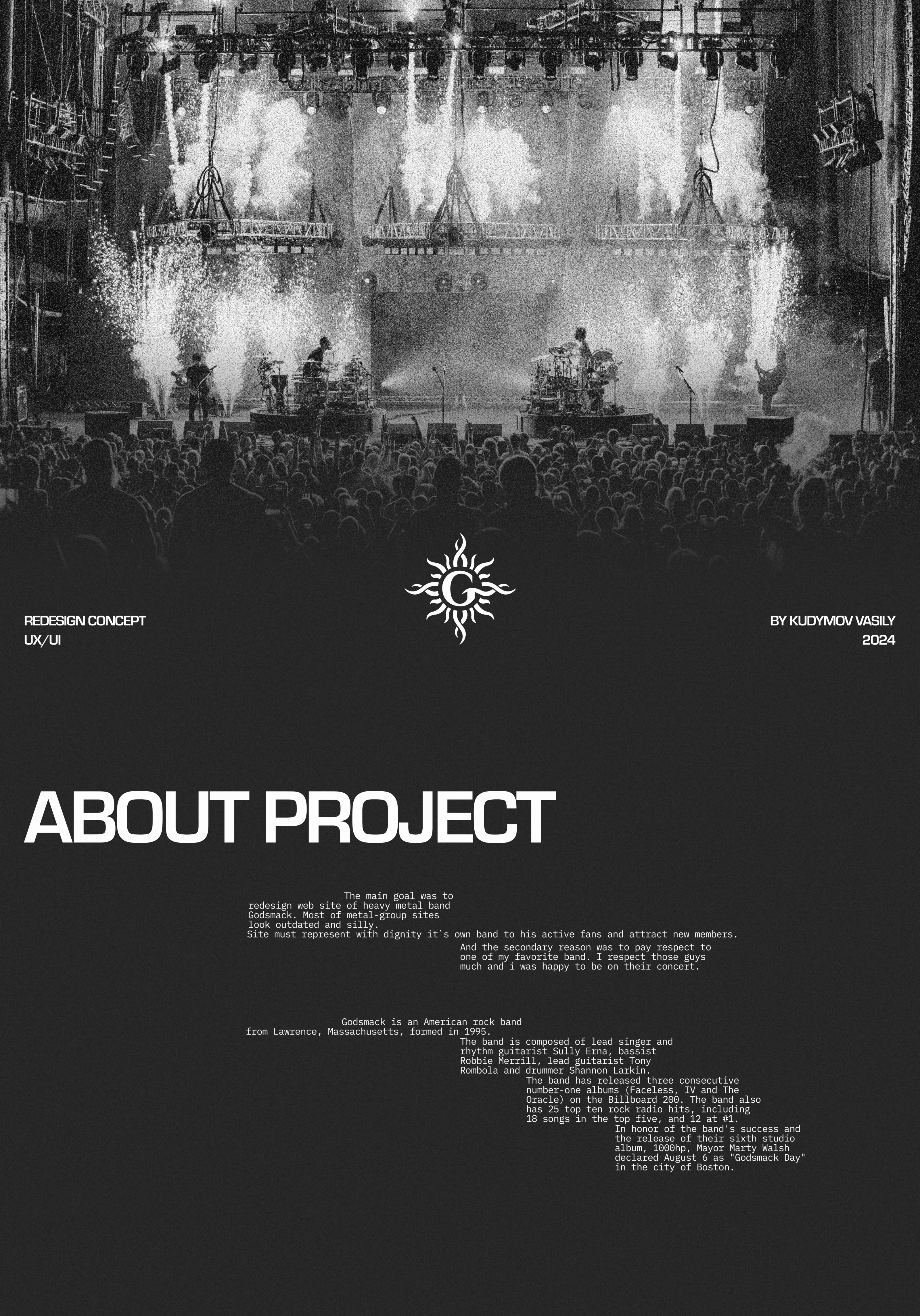 GODSMACK | redesign concept — Изображение №1 — Интерфейсы, Анимация на Dprofile