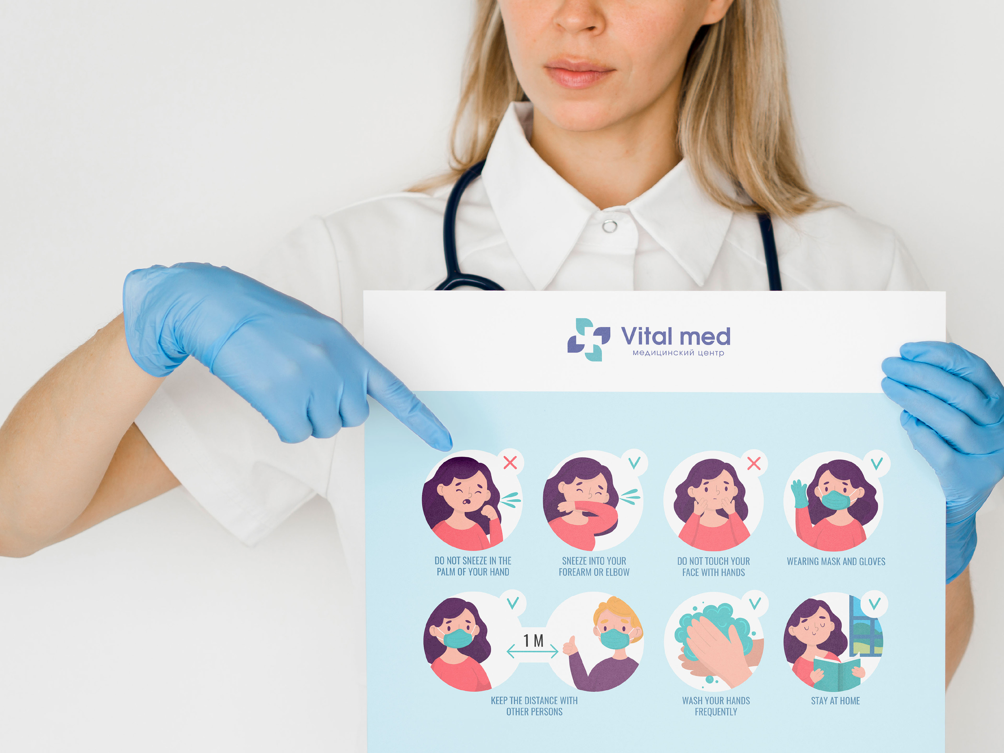Логотип | Медицинский центр Vital Med — Изображение №7 — Брендинг на Dprofile