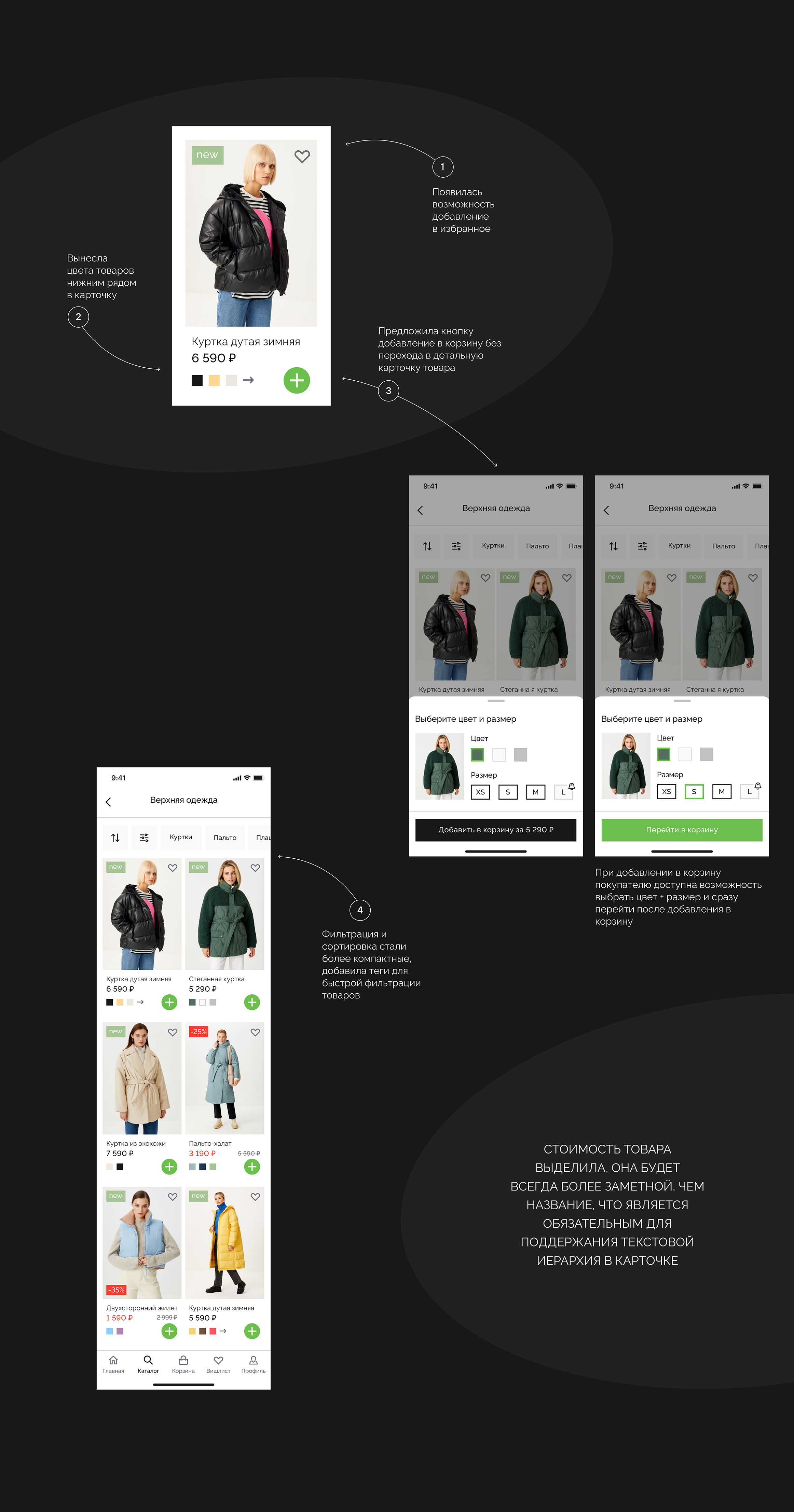 Mobile app Clothing Store — Изображение №4 — Интерфейсы, Графика на Dprofile