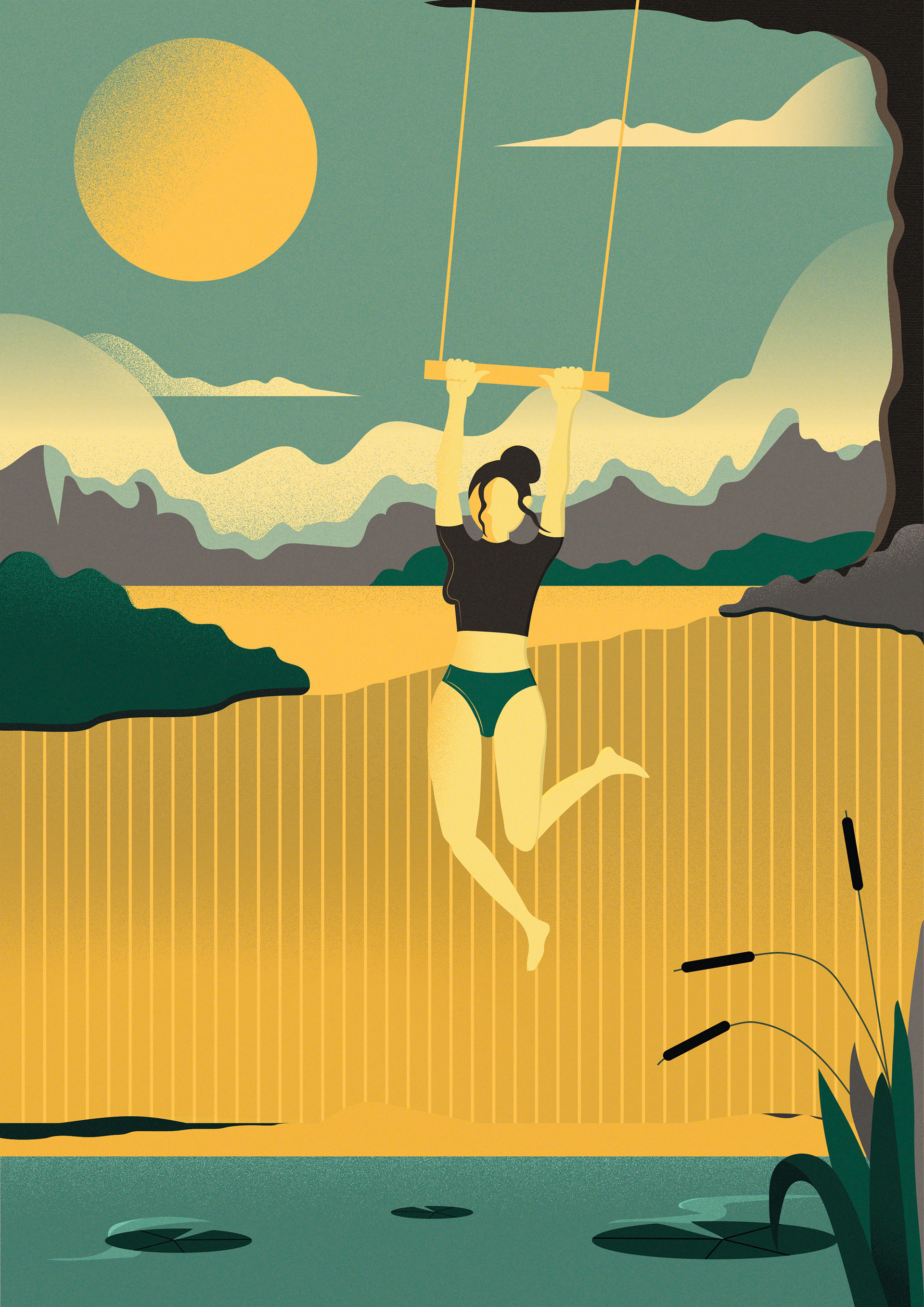Summer vibes vector ILLUSTRATION — Изображение №7 — Иллюстрация, Графика на Dprofile