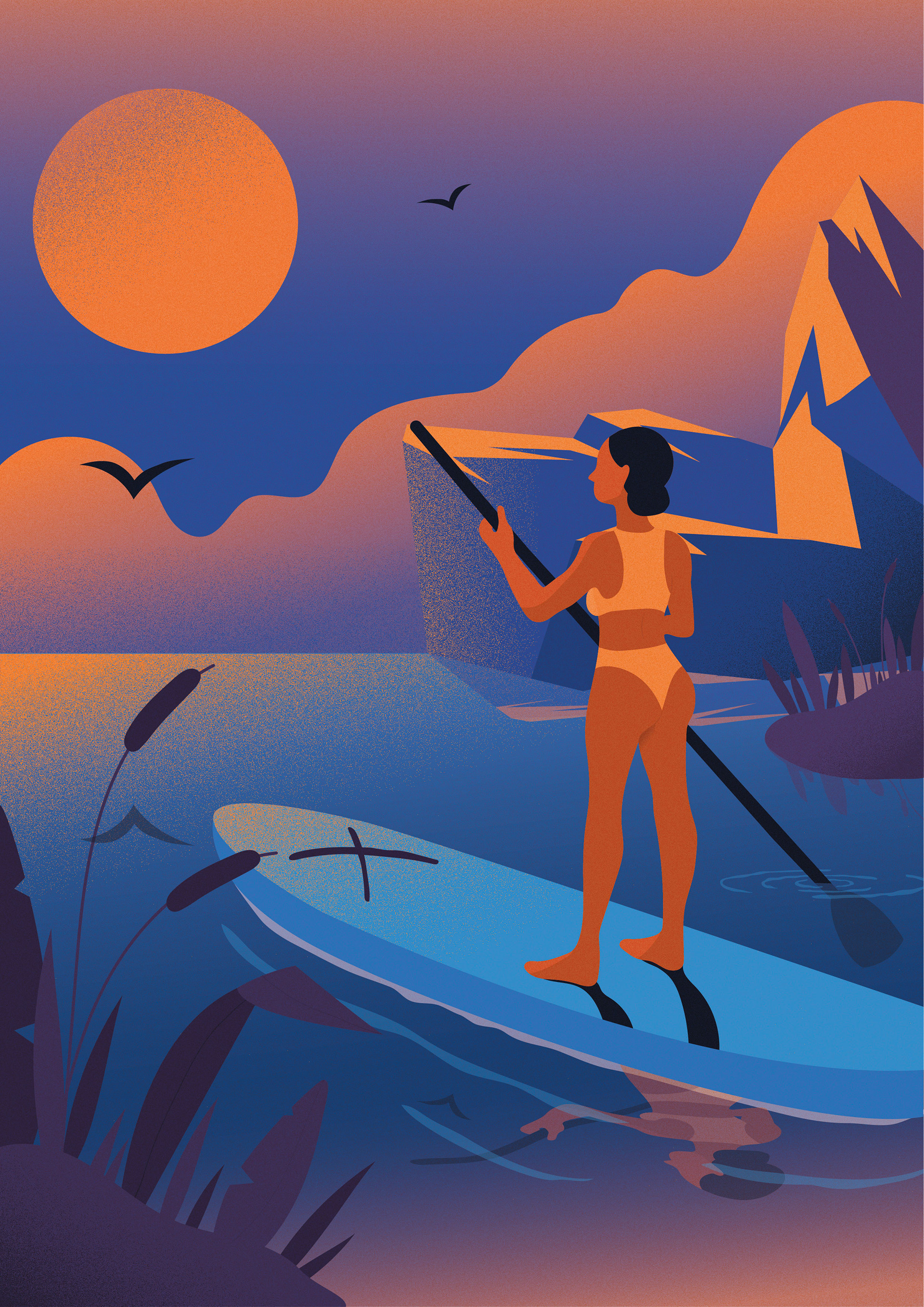 Summer vibes vector ILLUSTRATION — Изображение №4 — Иллюстрация, Графика на Dprofile