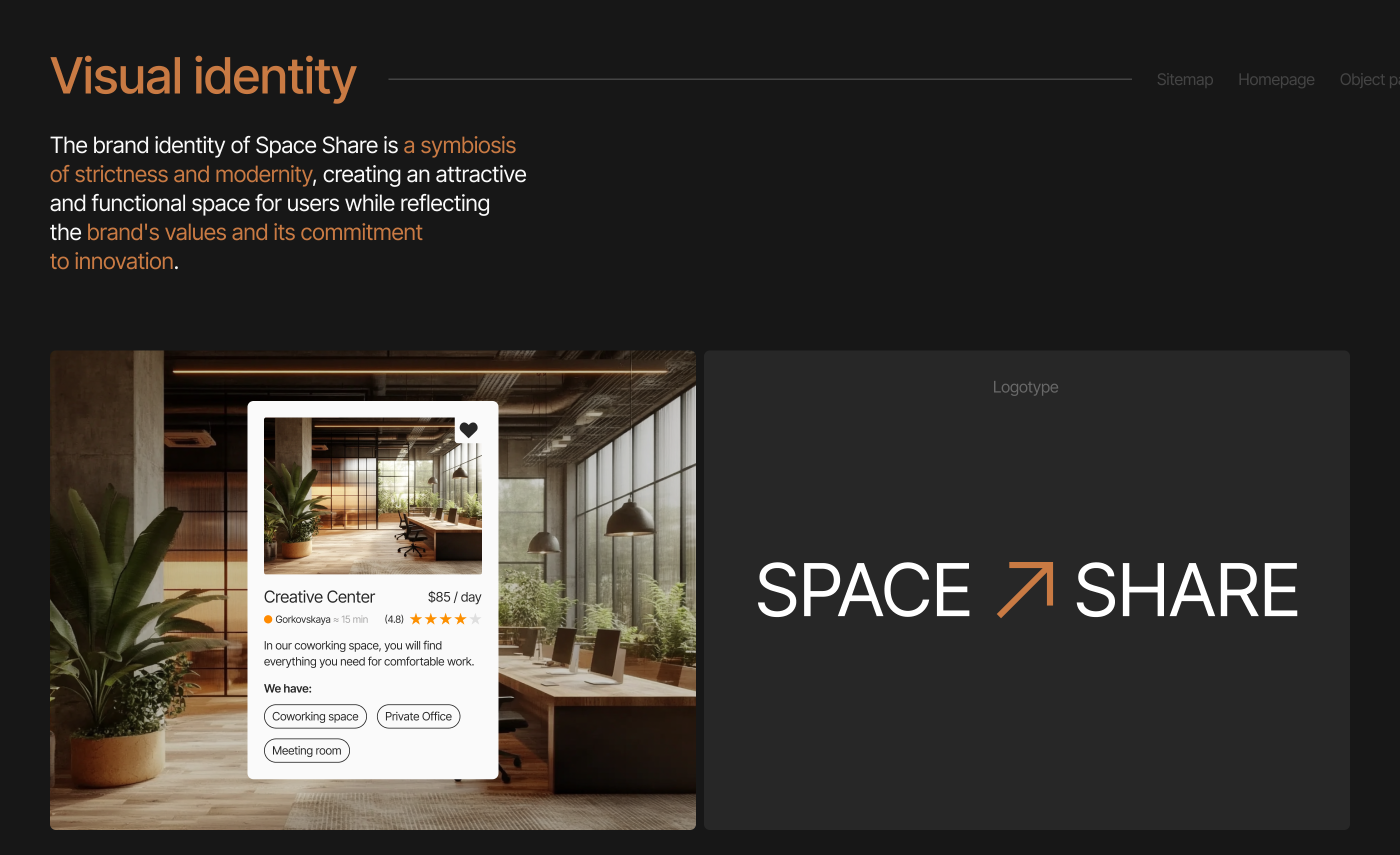 SPACE SHARE / Booking service / UI/UX design — Изображение №6 — Интерфейсы на Dprofile