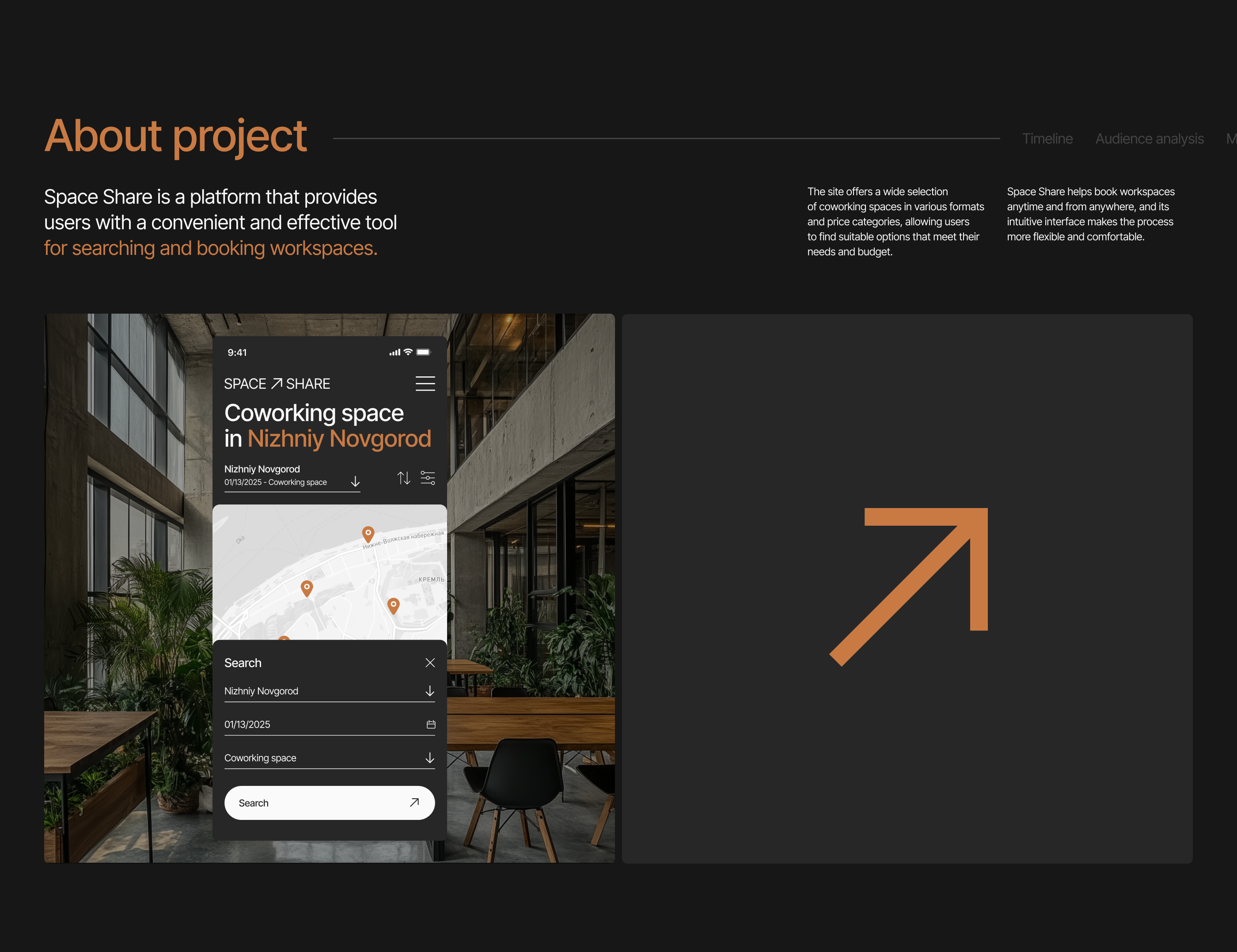 SPACE SHARE / Booking service / UI/UX design — Изображение №2 — Интерфейсы на Dprofile