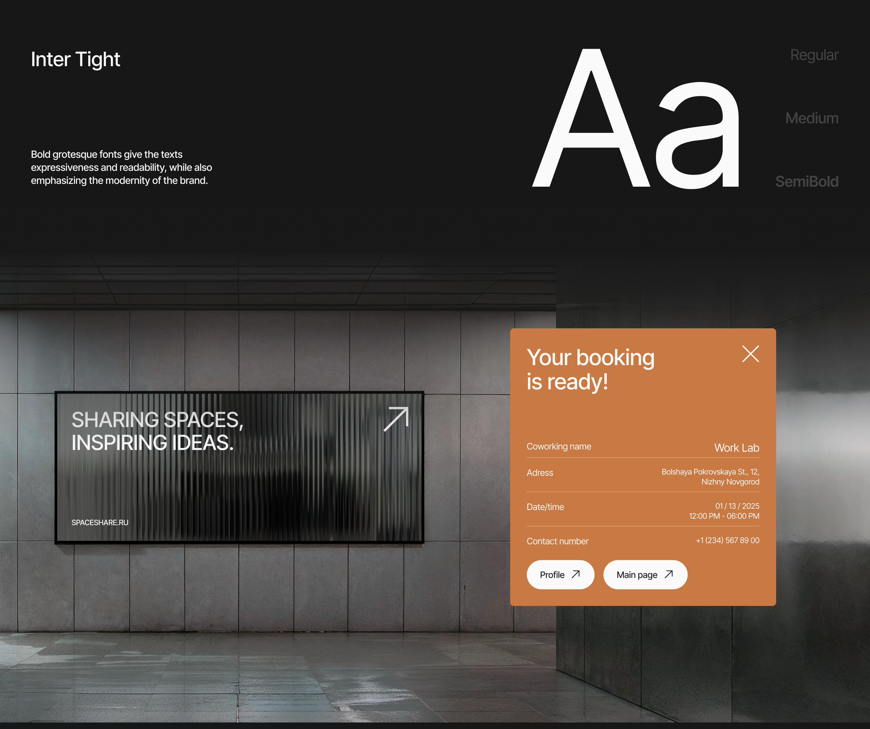 SPACE SHARE / Booking service / UI/UX design — Изображение №7 — Интерфейсы на Dprofile