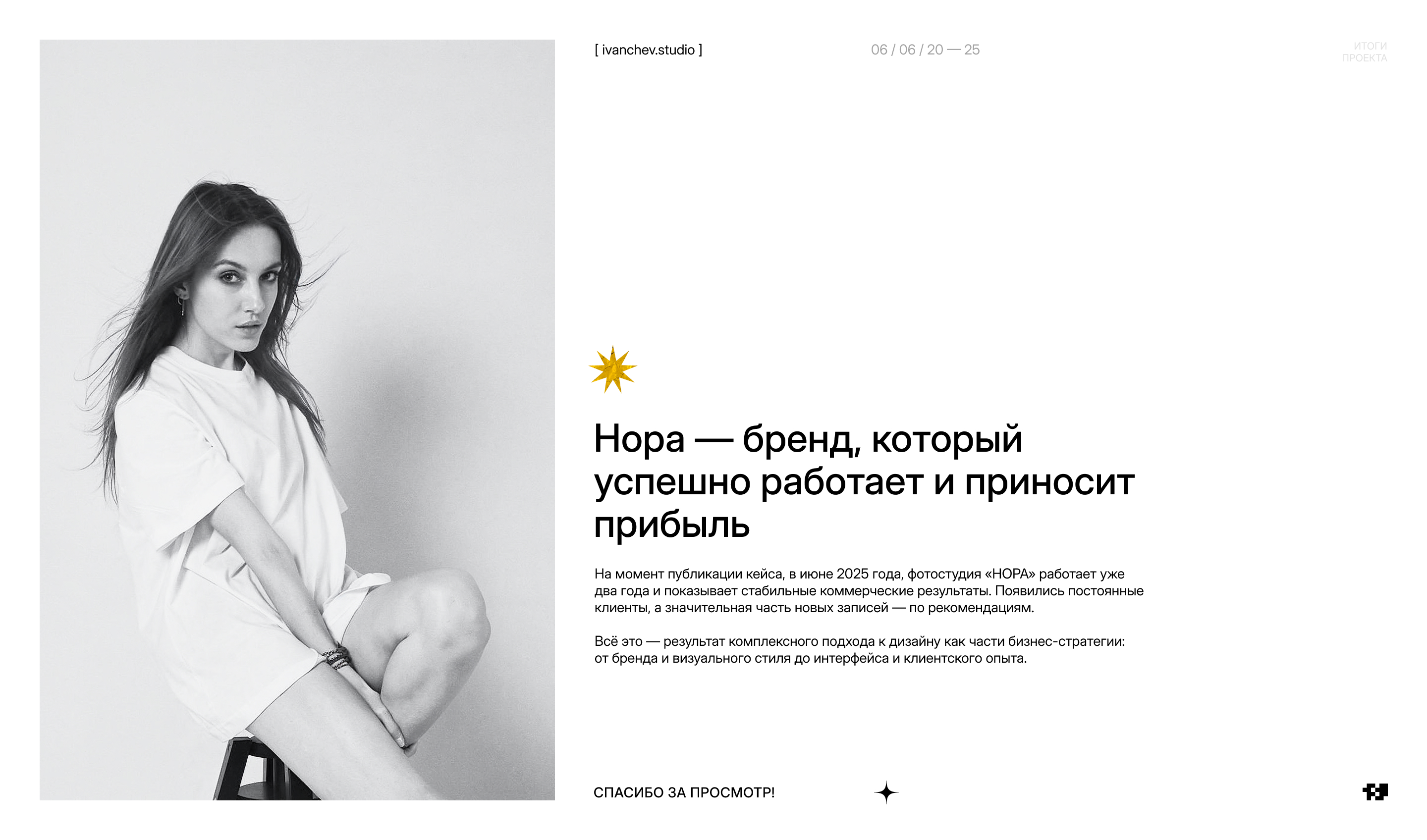 НОРА — комплексный брендинг для фотостудии автопортрета — Изображение №10 — Интерфейсы, Брендинг на Dprofile