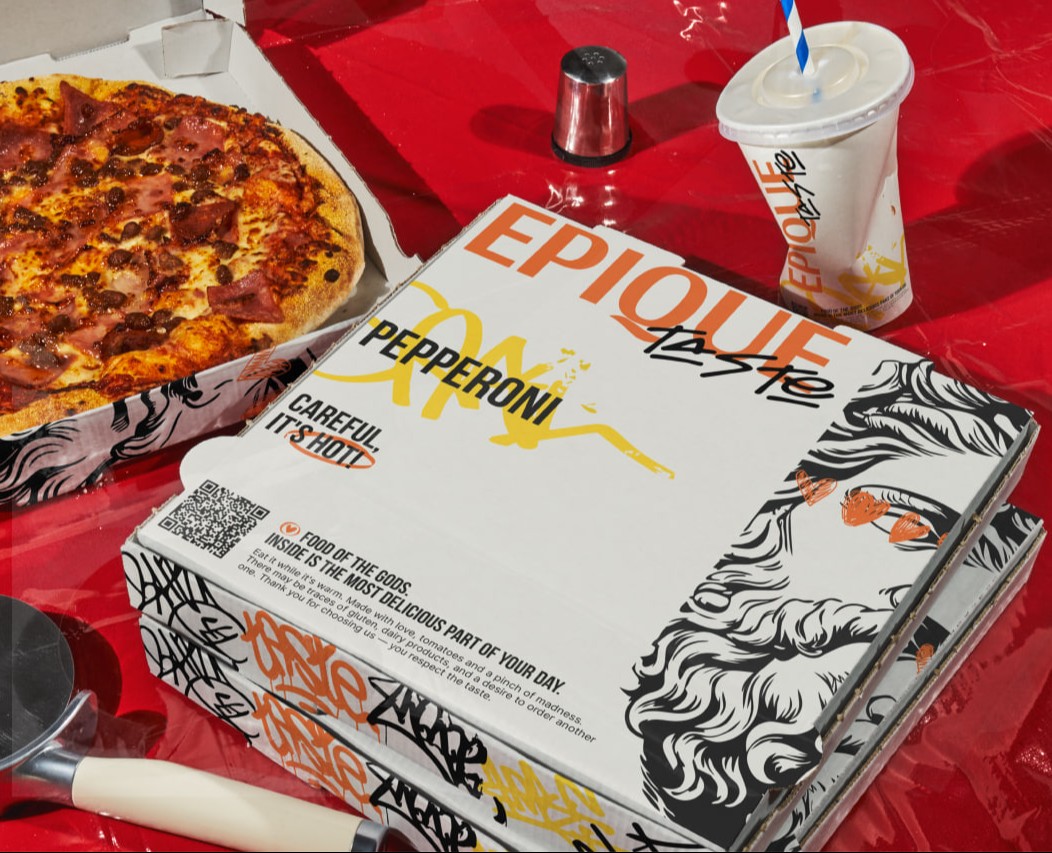 EPIQUE TASTE | brand identity for a pizzeria — Брендинг на Dprofile