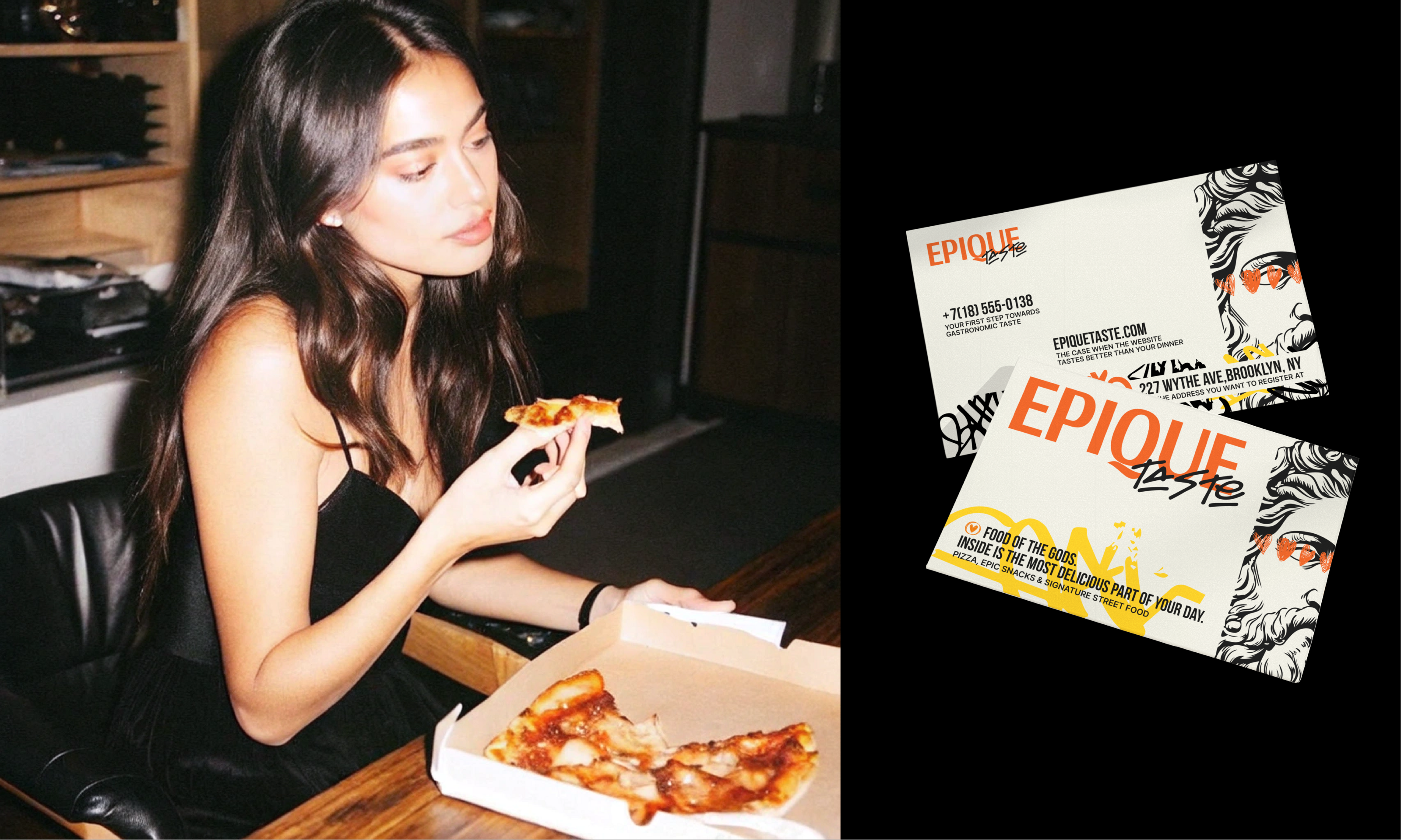 EPIQUE TASTE | brand identity for a pizzeria — Изображение №4 — Брендинг на Dprofile