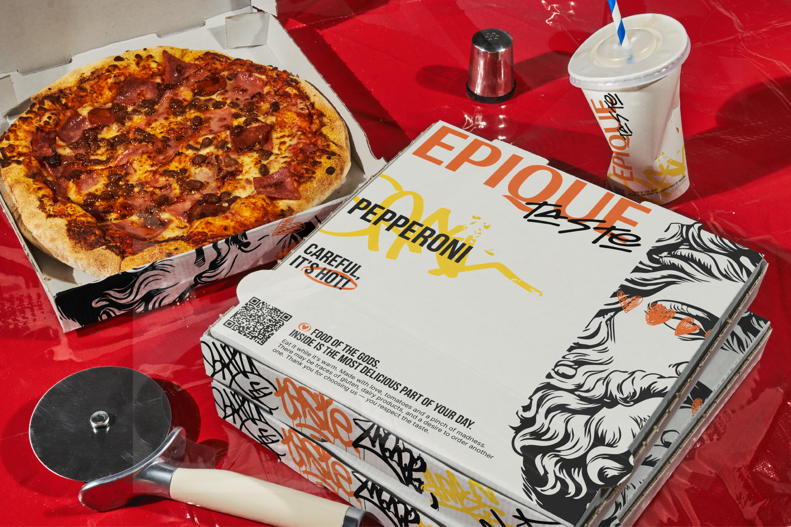 EPIQUE TASTE | brand identity for a pizzeria — Изображение №12 — Брендинг на Dprofile