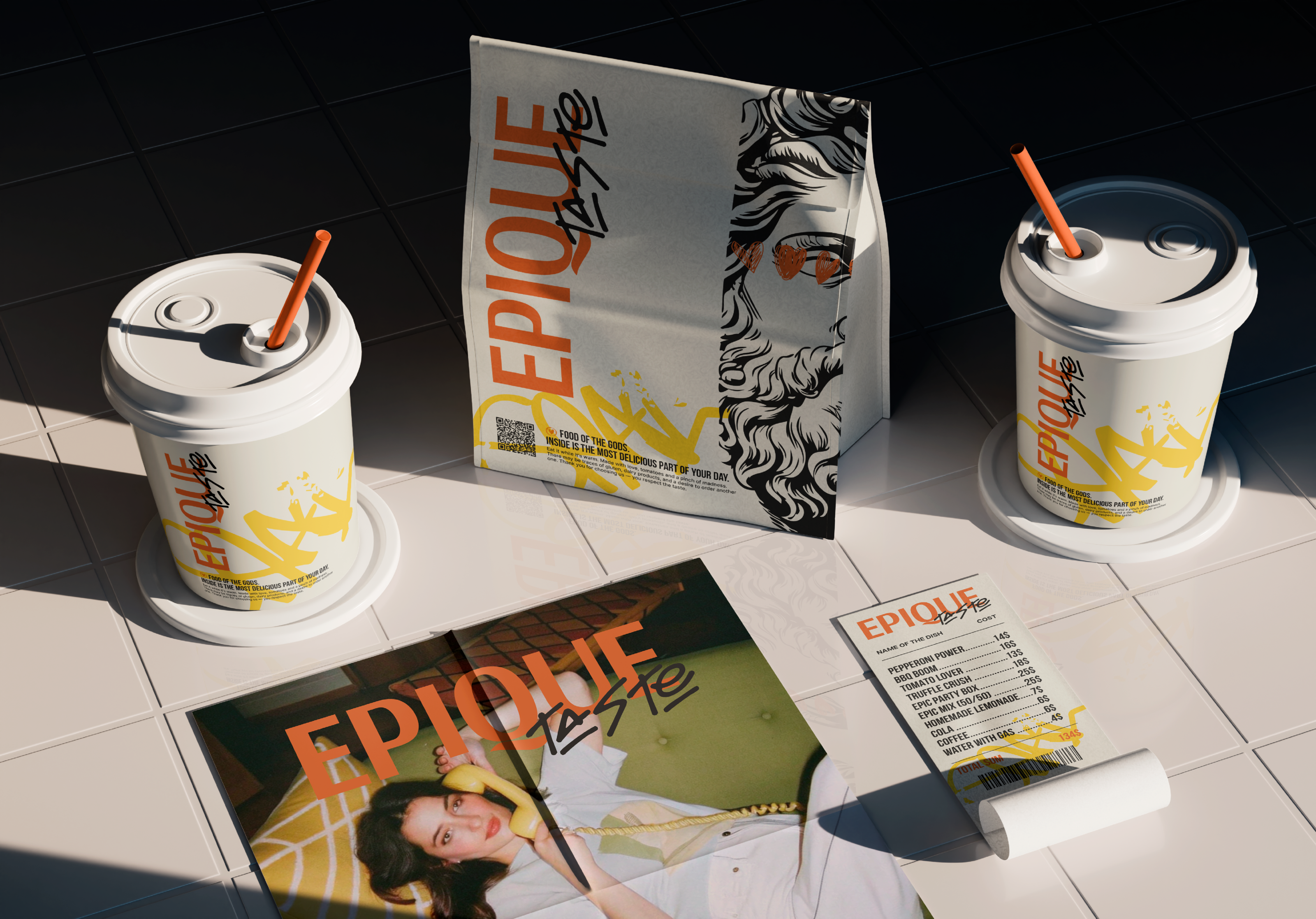EPIQUE TASTE | brand identity for a pizzeria — Изображение №18 — Брендинг на Dprofile